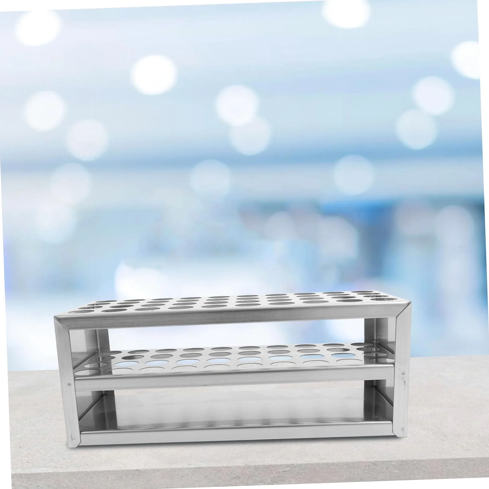 iplusmile 5piezas Gradilla Inoxidable Para Tubos De Soporte Para Tubos De Muestreo Organizador De Resistente Corrosión y De Limpiar