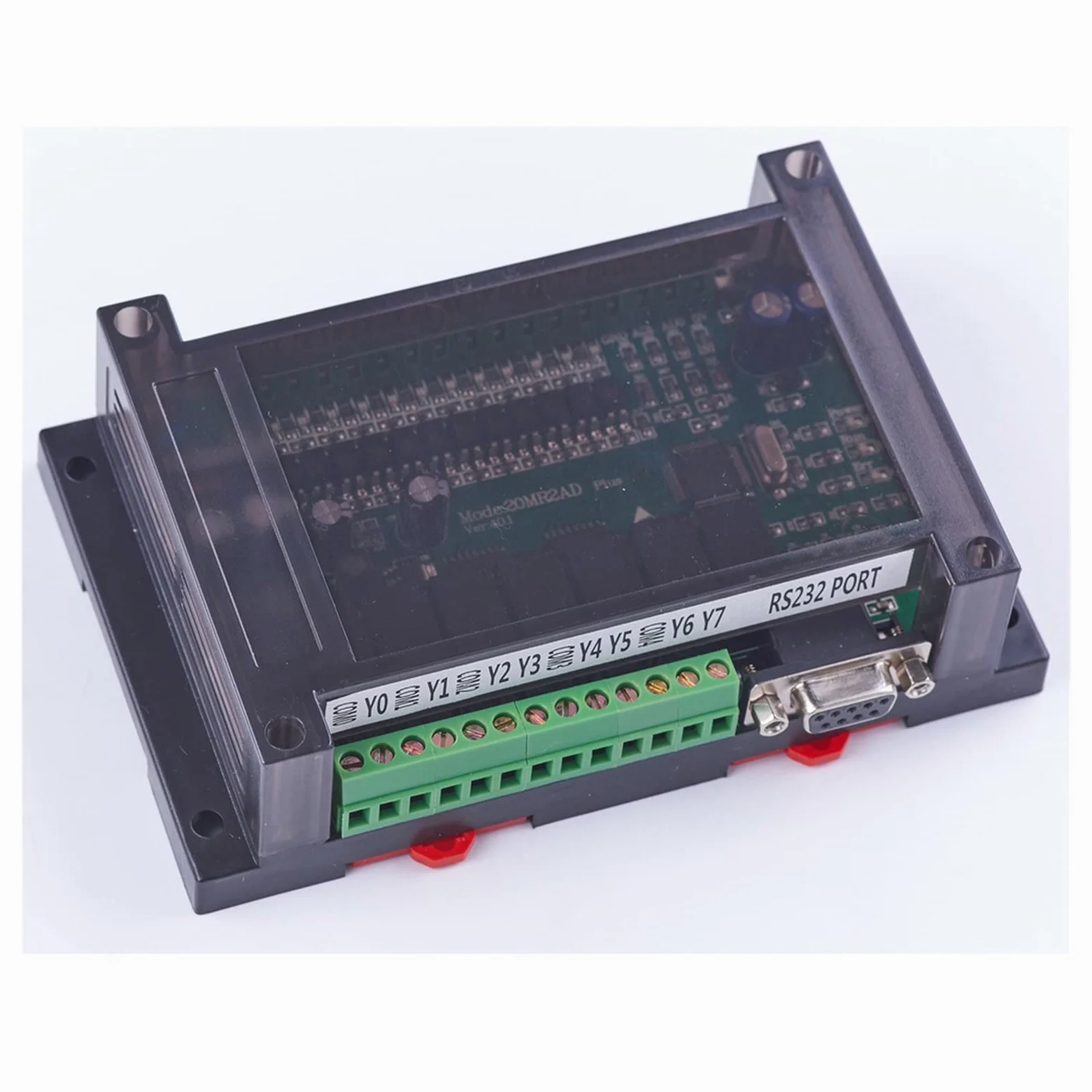 Motor paso a paso, Controlador lógico programable PLC con Acture 2 0MR FX2N 12 Entrada 8 salida 0~10V 2 AD Relay Controlador automático