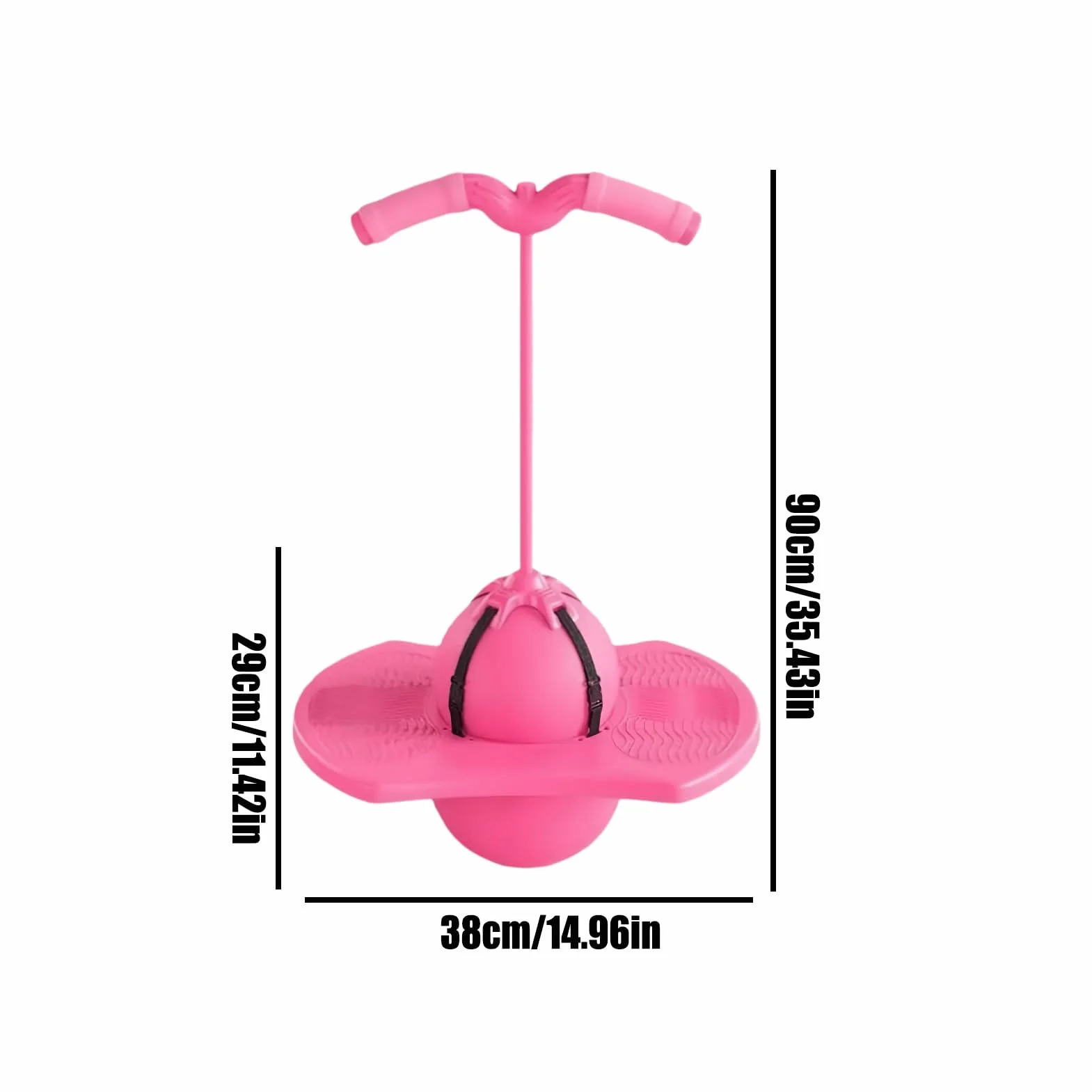 Balance Jumping Ball with Handles for Adults Controlled Bounce Non-Slip Home Gym Workout