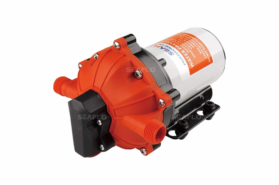 SEAFLO bomba de diafragma serie 55 - 12V CC, 5.5 GPM, 60 PSI con INTERRUPTOR DE PRESIÓN DE TRABAJO PESADO