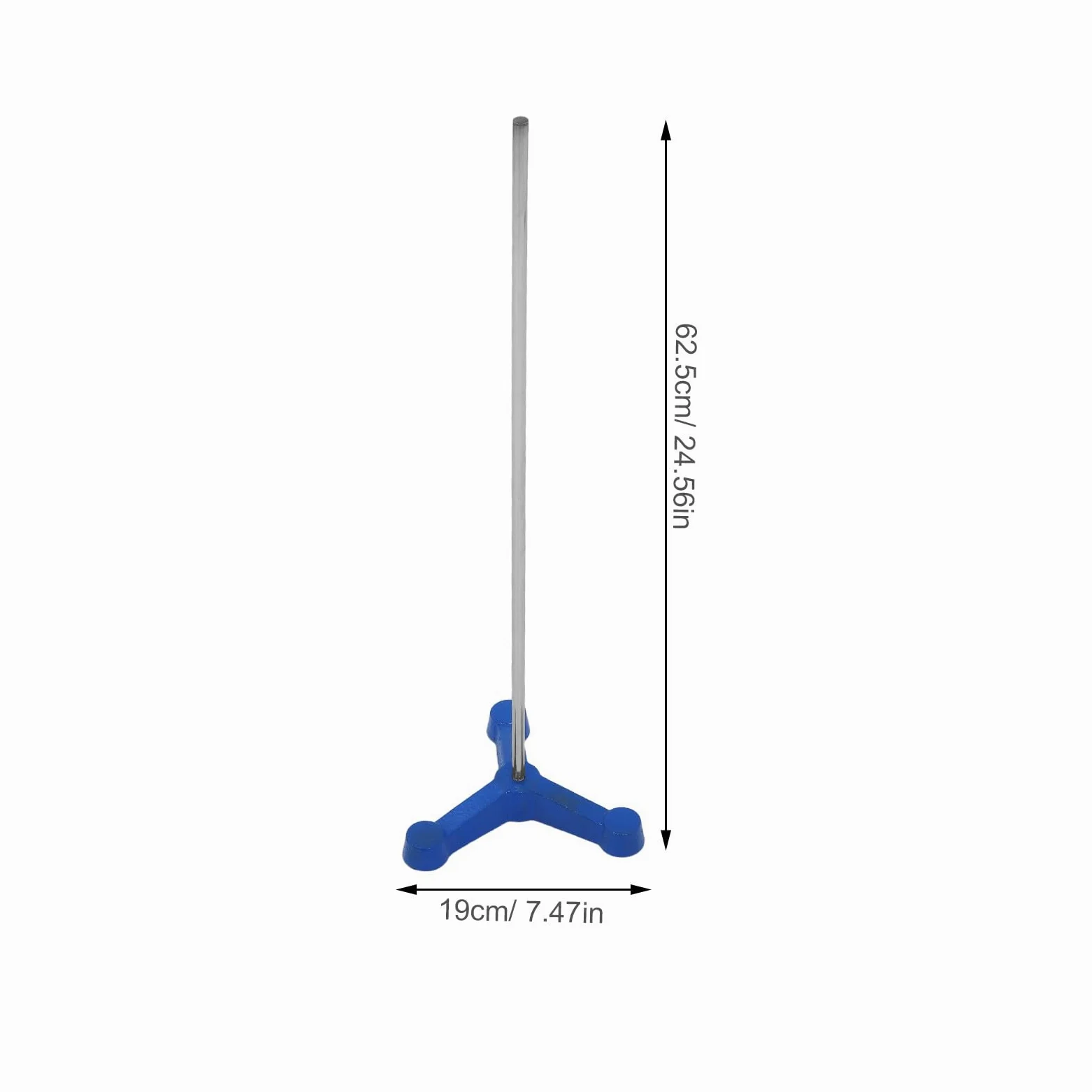 Gatuida Trípode de laboratorio: Equipo de laboratorio de química - Base de soporte de retorta de metal - Soporte para vasos de precipitados - Base de equipo de vidrio de para química de 110 mm