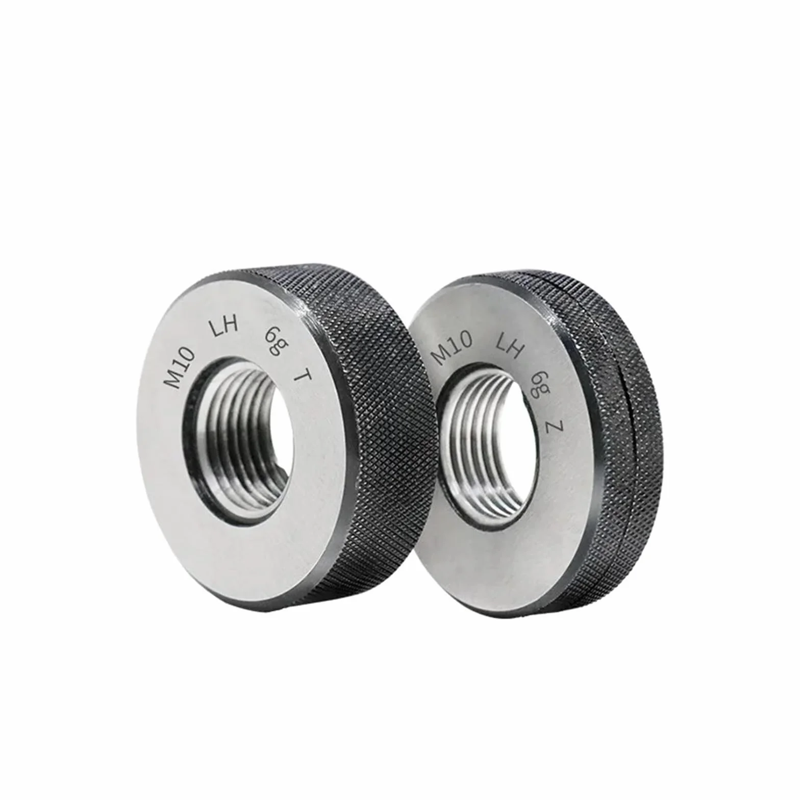 medidor de anillo 1 juego (1 pasa + 1 no pasa) calibre de rosca métrica no estándar de dientes finos M42-M43, herramienta de medición de 6 g, M42, M43 x 1,5, 0,5, 1,25, 0,75, 2(M42X2 6g T Z)