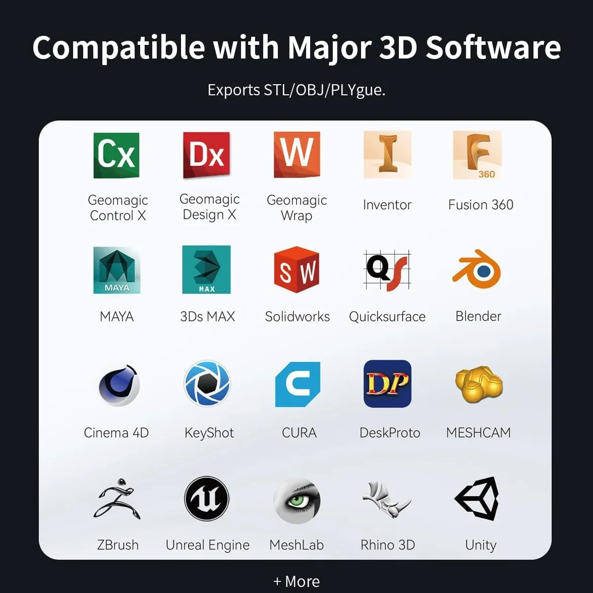 Creality CR-Scan Raptor Escáner 3D para impresión 3D, precisión de 0,02 mm, seguimiento antivibración, velocidad de escaneo de hasta 60 fps, soporte de objetos de 5 a 2000 mm, para Windows Mac