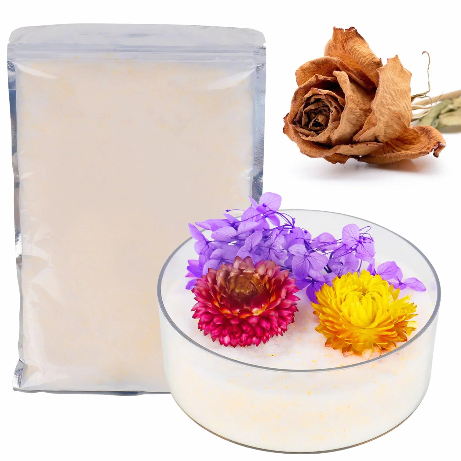 Bolsas de gel de sílice de 900g para secado de flores y plantas