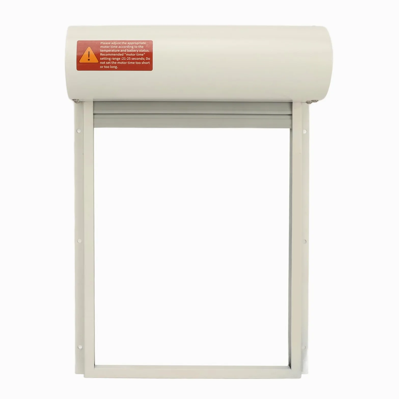 Generic Puerta Automática para Gallinero con Energía Solar, Sensor de Luz y Temporizador para Uso Doméstico en Granja, Hierro Duradero, Metal y Plástico (WHITE)