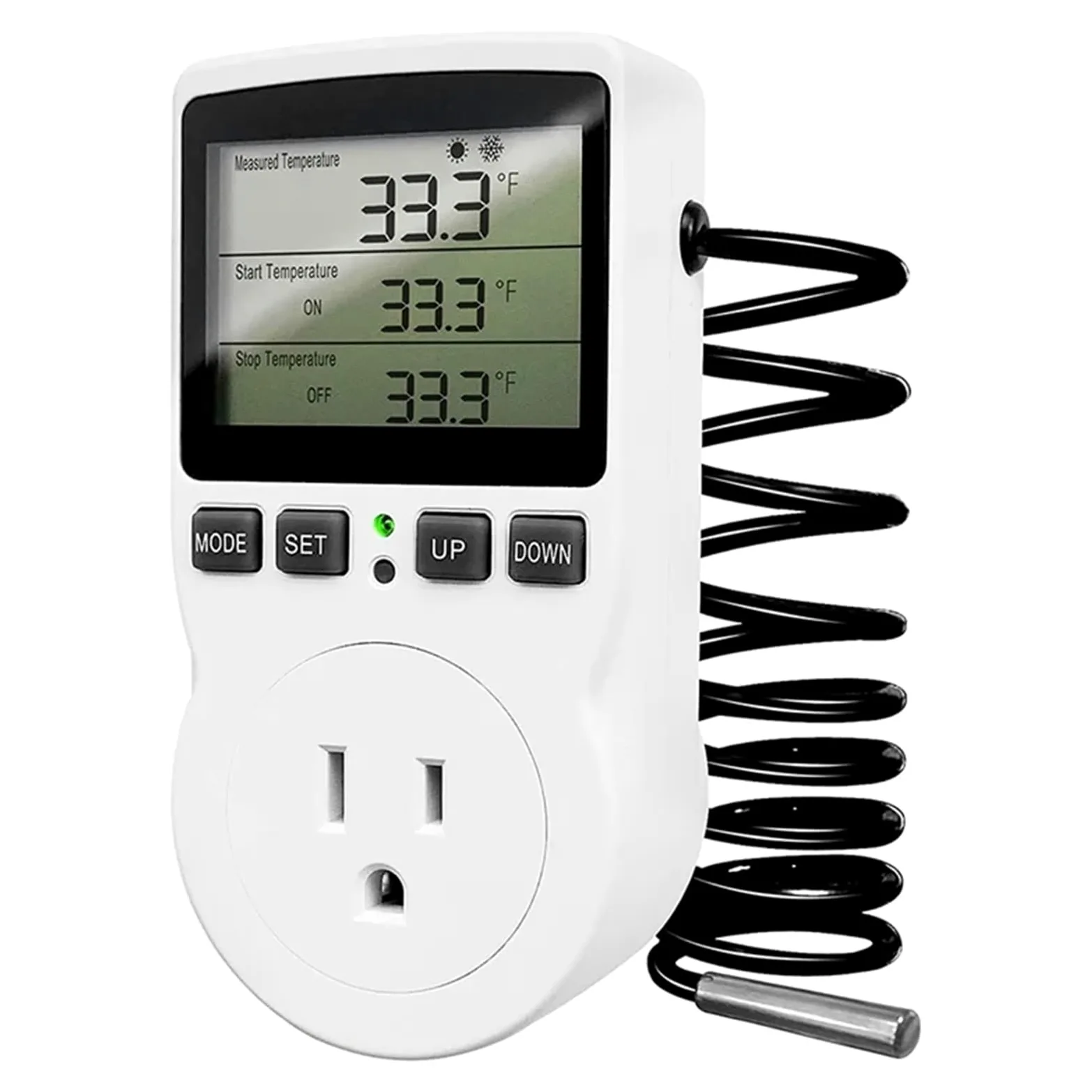 Controlador de Temperatura Digital A22I, Salida de termostato de 120 V y 110 V for terrario de Reptiles e invernaderos (EE. UU.)