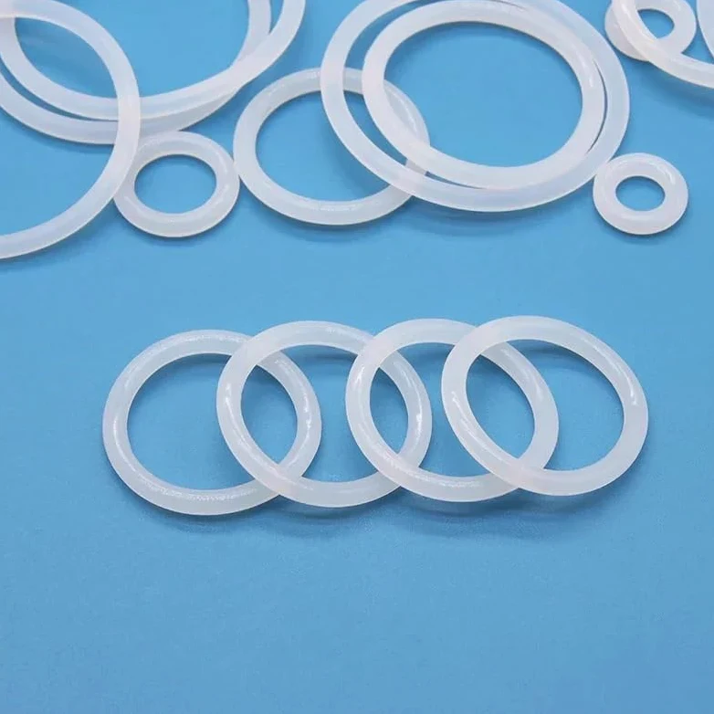 200 Uds VMQ junta tórica espesor CS 2/3/3.5/4mm anillos de sellado goma blanca OD 5-100mm para fontanería, reparación(OD 75mm,CS 3.5mm)