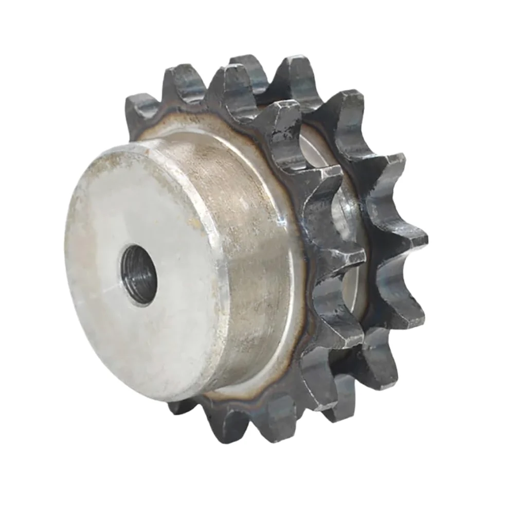 1 Uds 10-25 dientes 45# acero doble fila 08B piñón de transmisión de cadena rodillo de cadena paso de engranaje 12,7mm rueda dentada Industrial(25 Teeth)