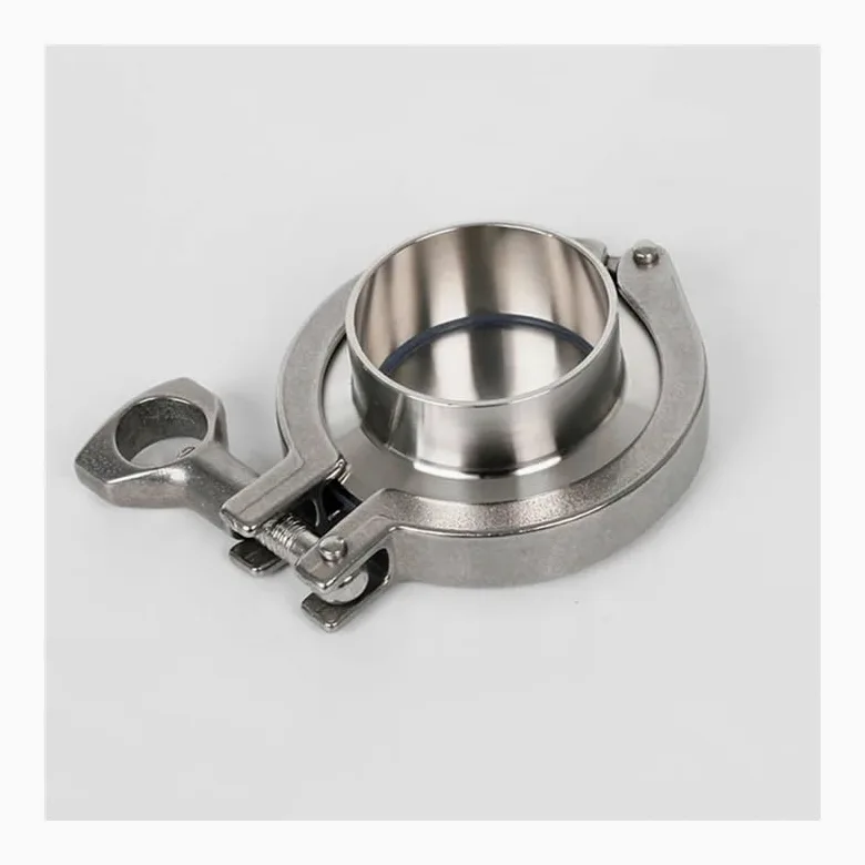 304 Stainless Steel Pipe Fitting Connector Adapter Coupling Set Weld Ferrule + Tri Clamp + Silicon Gasket + End Cap AUOQKQUT(102mm Ferrule 119mm)
