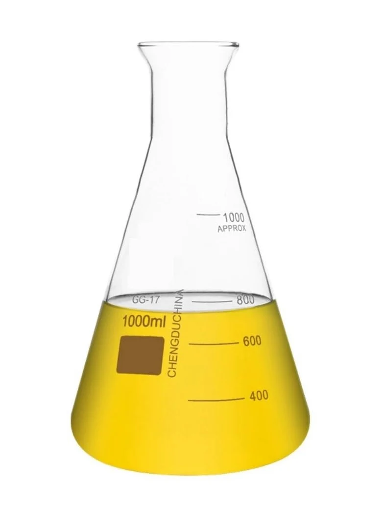 Matraces cónicos de vidrio, Matraz Erlenmeyer cónico de vidrio varios tamaños(1000ml)
