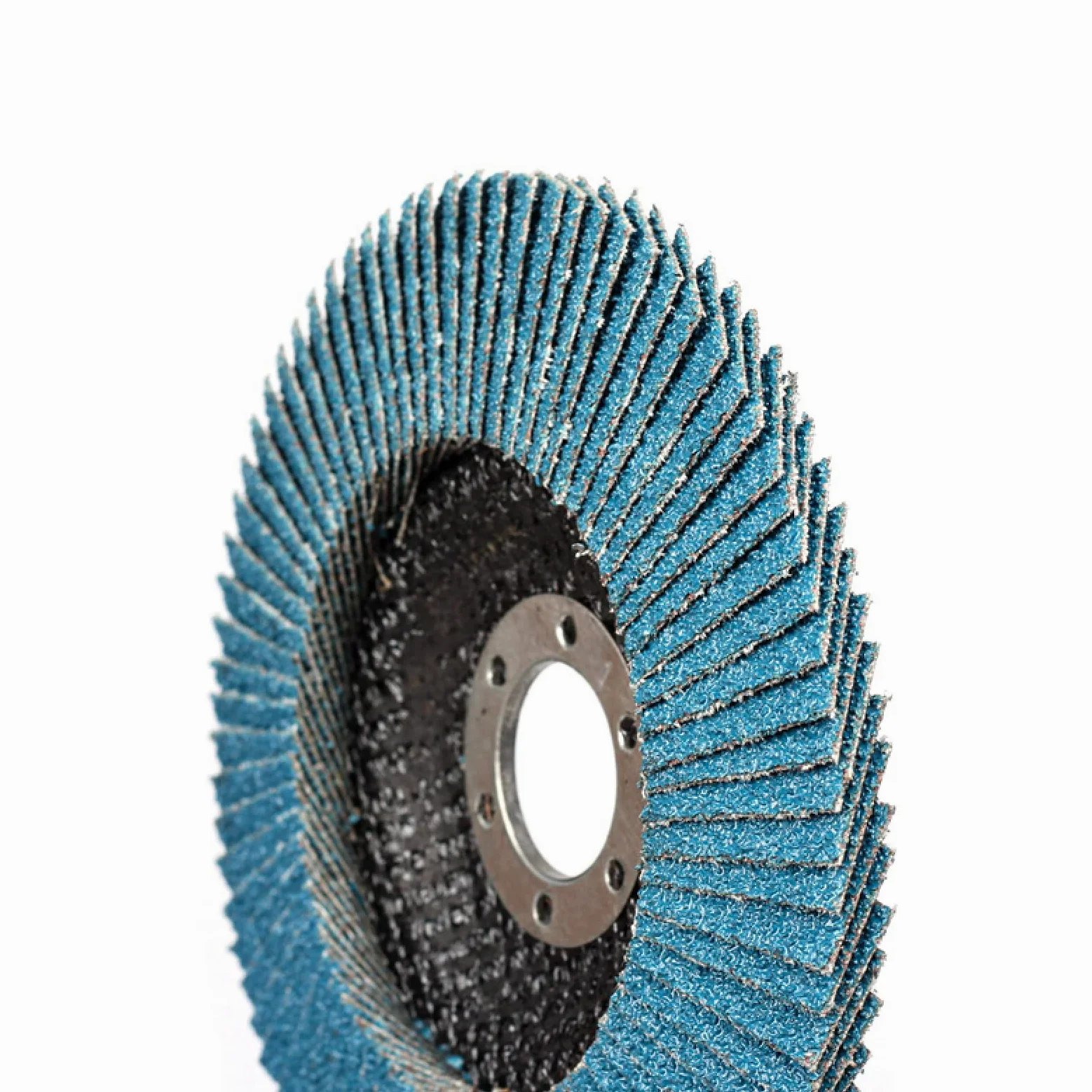 Abrasivo Flap Rueda de Lijado Pulido, Discos de lijado for amoladora angular de 10 piezas de 115/125 mm, hojas de muela abrasiva de grano 40/60/80/120 for acero inoxidable y hierro, 125 mm, grano 80,