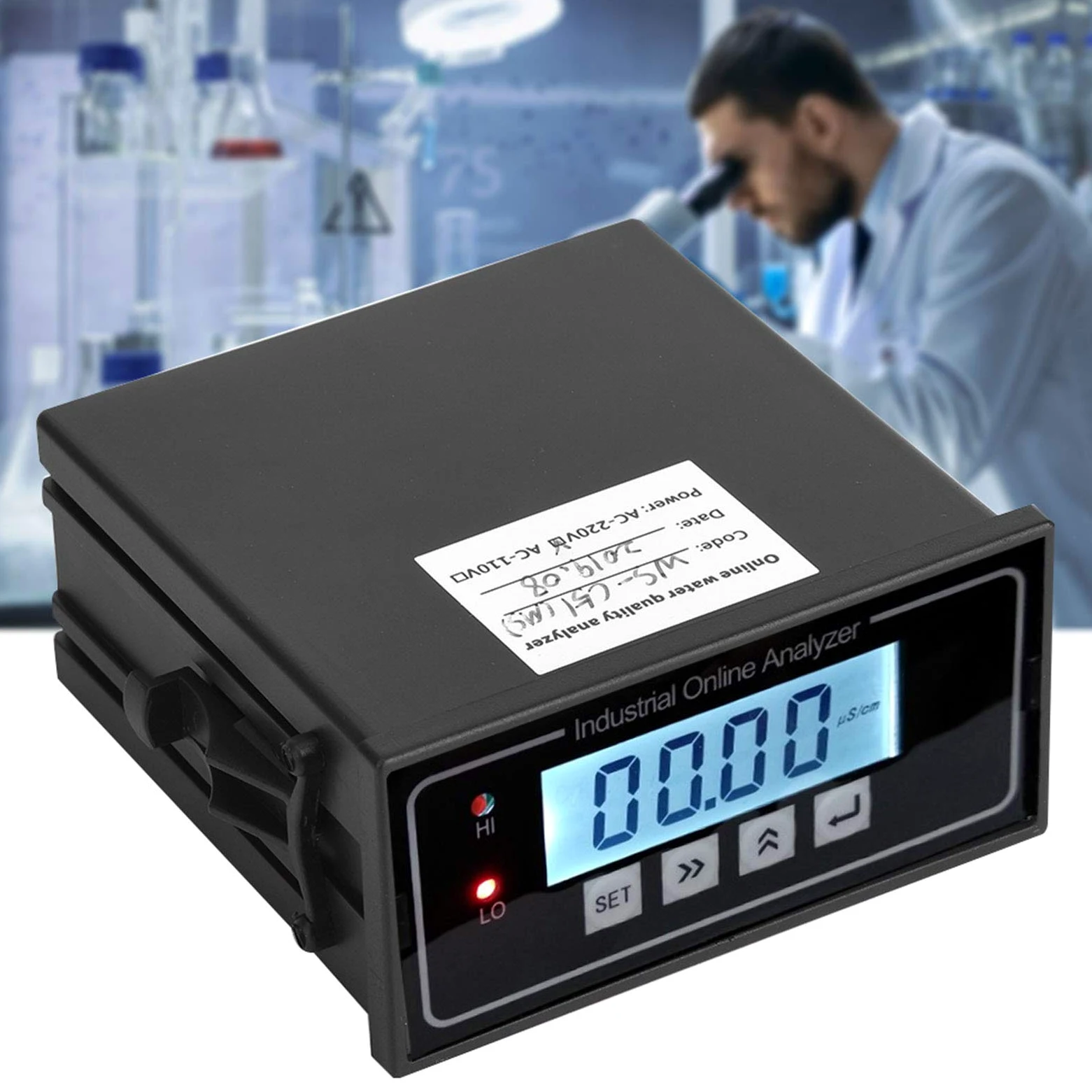 Medidor de Conductividad Eléctrica, Comprobador de Conductividad Estable Y sin Mantenimiento con Pantalla LCD para la Industria Alimentaria Y de Bebidas para la Industria Química Electrónica