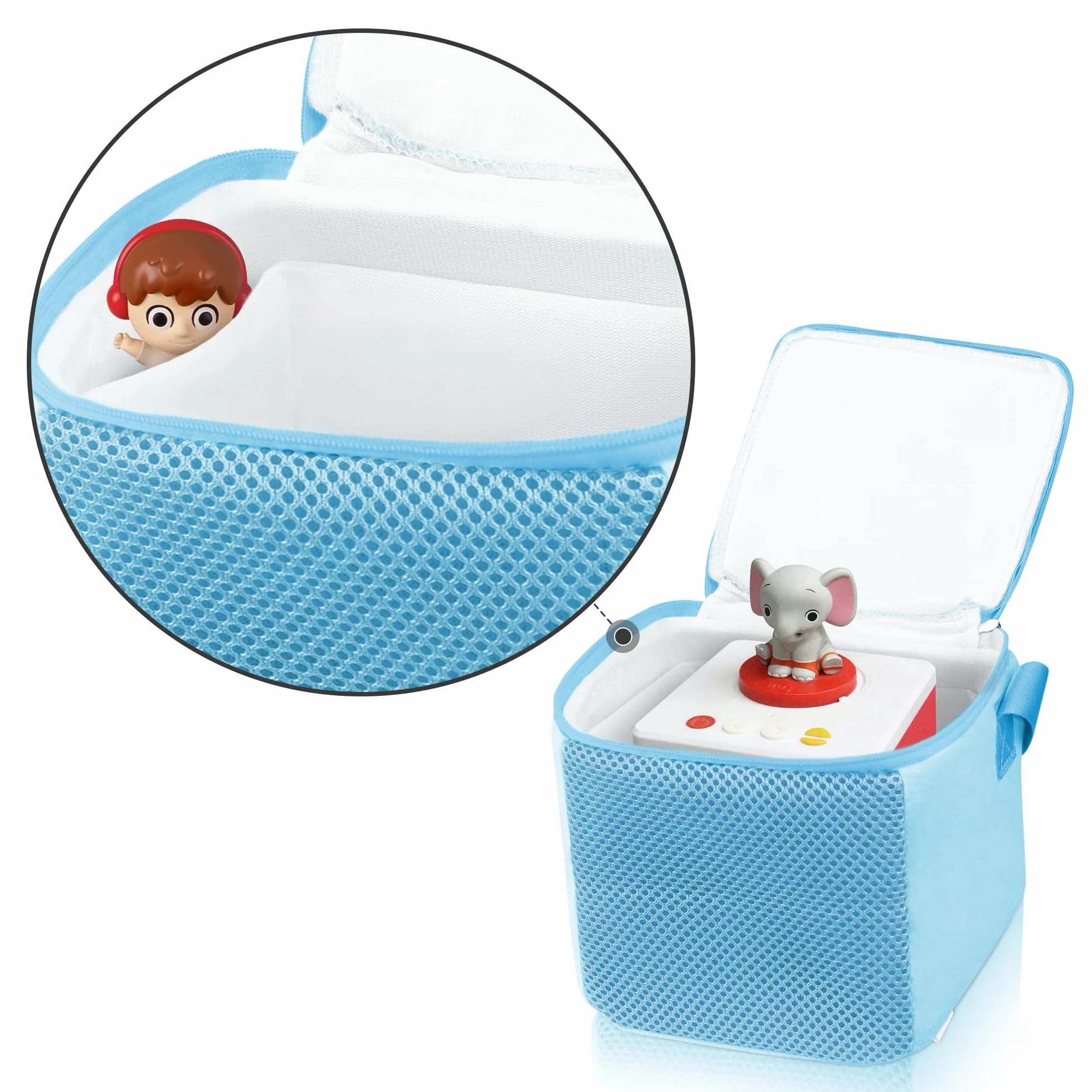 Funda de Transporte Compatible con FABA Cuentacuentos y Personaje Sonoro, Azul