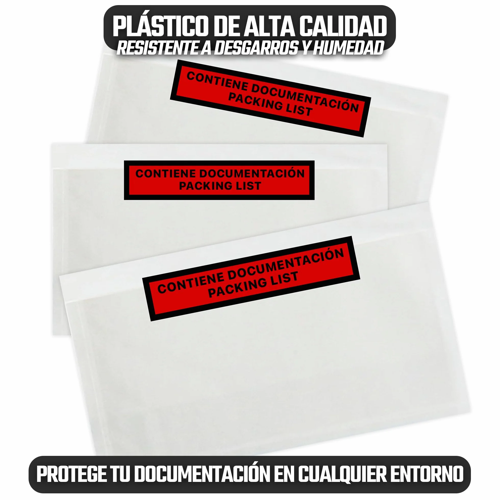 Sobres Portadocumentos Adhesivos 180x140 mm Pack 1000 - Alta adhesión Material de oficina