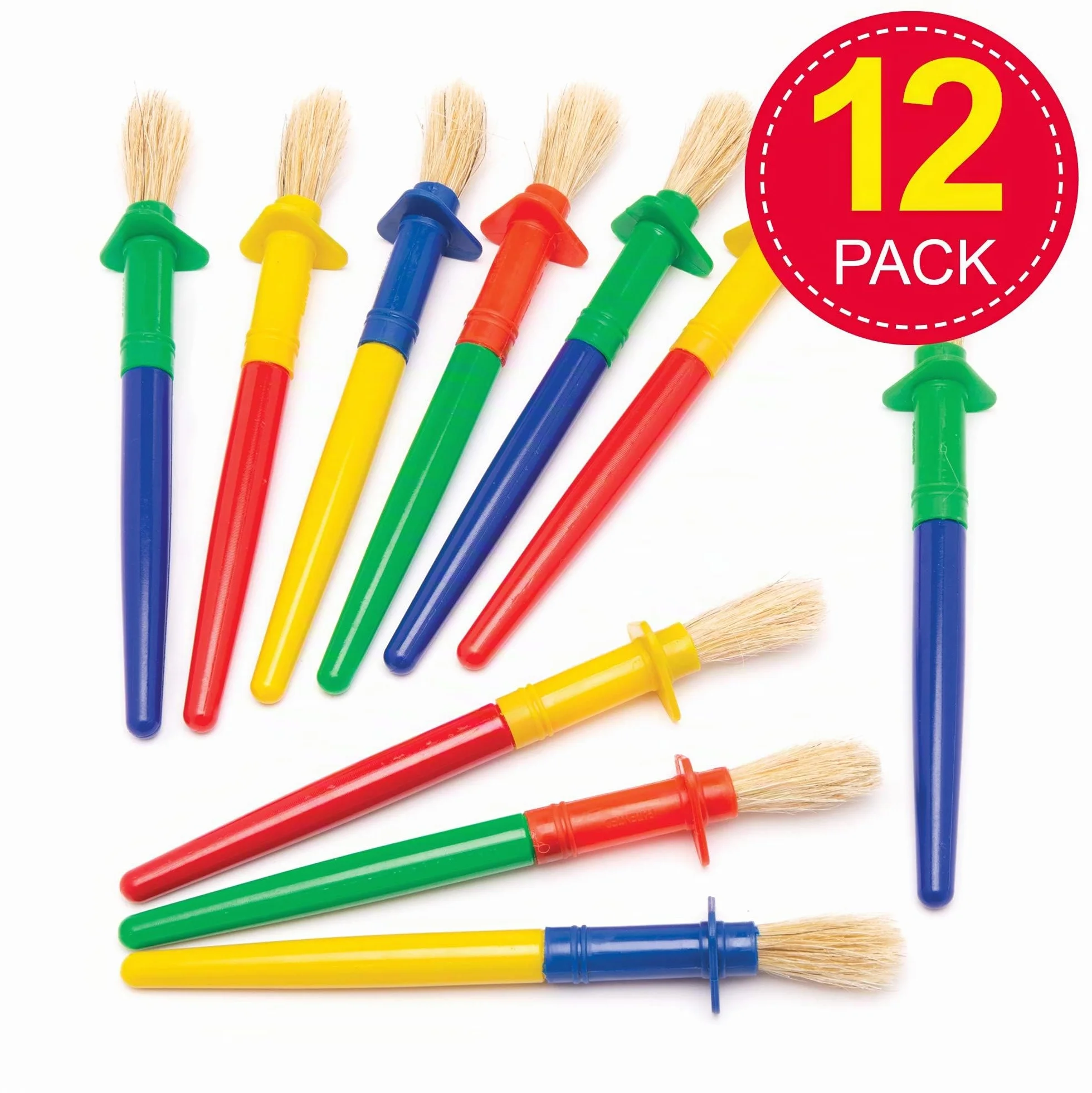 Baker Ross Pinceles Gruesos Pack de 12