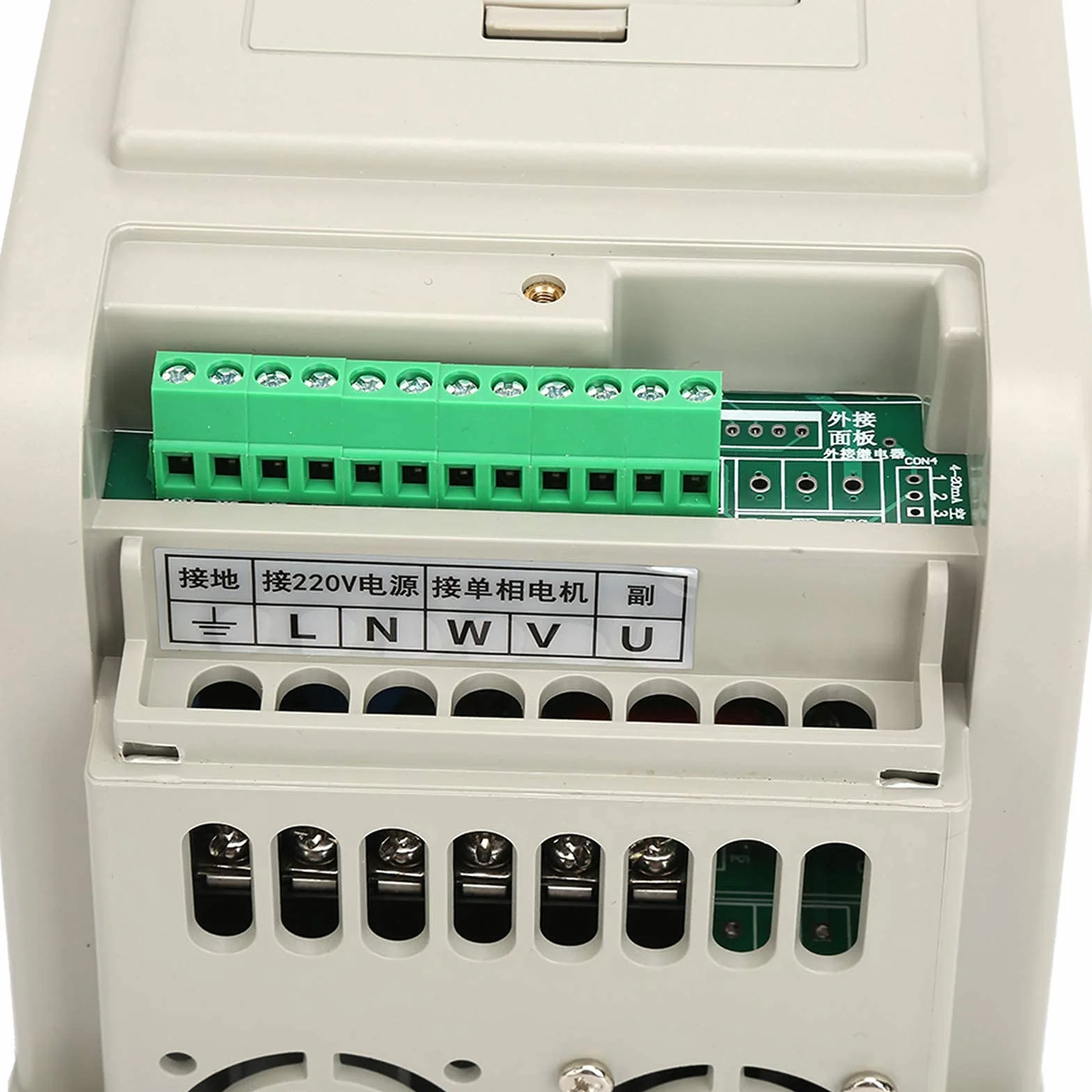 Unidad de frecuencia Variable VFD AT2-0750X Inversor VFD 220V Ca Inversor de Accionamiento de Frecuencia Variable Controlador de Velocidad VFD para Motor Monofásico de 0,75 KW