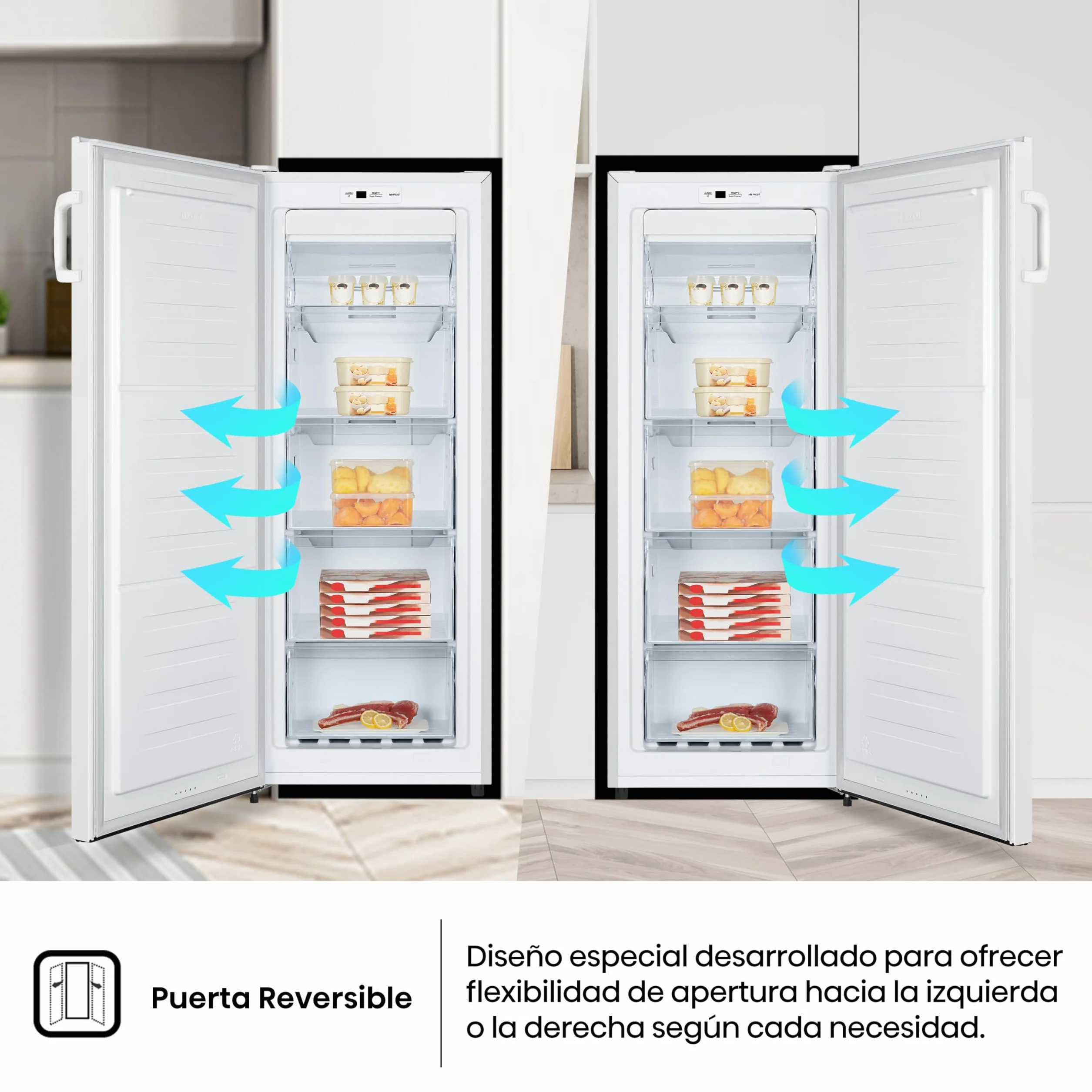 Hisense Congelador FV191N4AW2 TotalNoFrost Superfreeze 147L 205 kWh Blanco