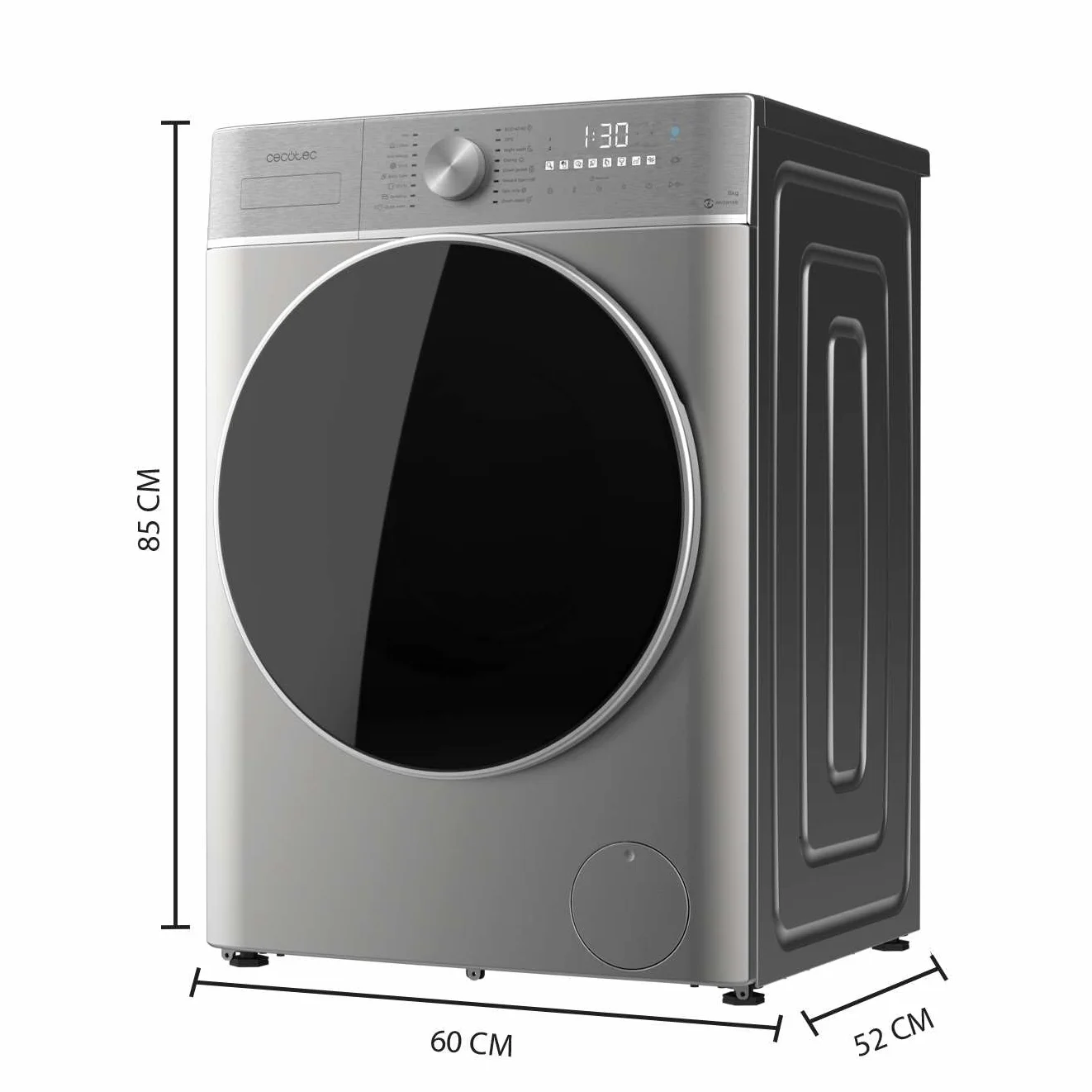 Cecotec Bolero Wash&Dry 8590 Lavadora Secadora 8.5kg 1400RPM Inverter Steel