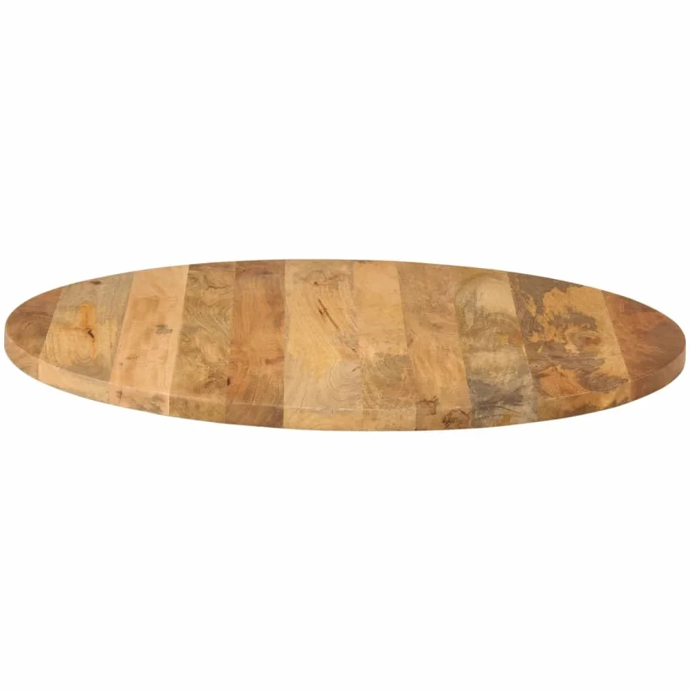 vidaXL Tablero de Mesa Redondo Madera Maciza de Mango Ø 80x2,5 cm, 370066