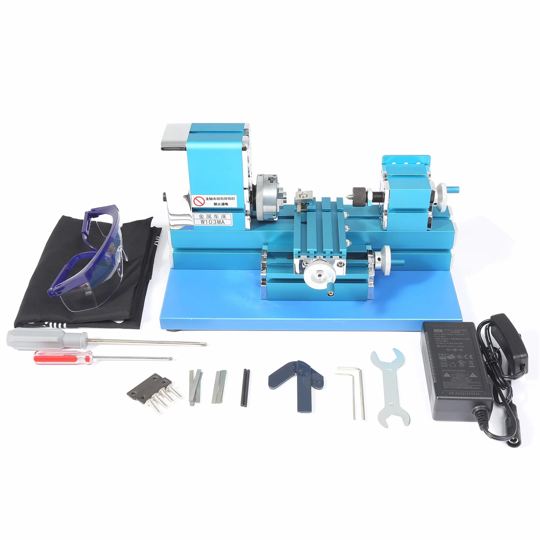 Mini máquina de torno motorizada 2024 de 36 W, herramienta de bricolaje de metal, carpintería, pasatiempos, modelismo para escuela, sala técnica general, equipo de sala de actividades de ciencia y