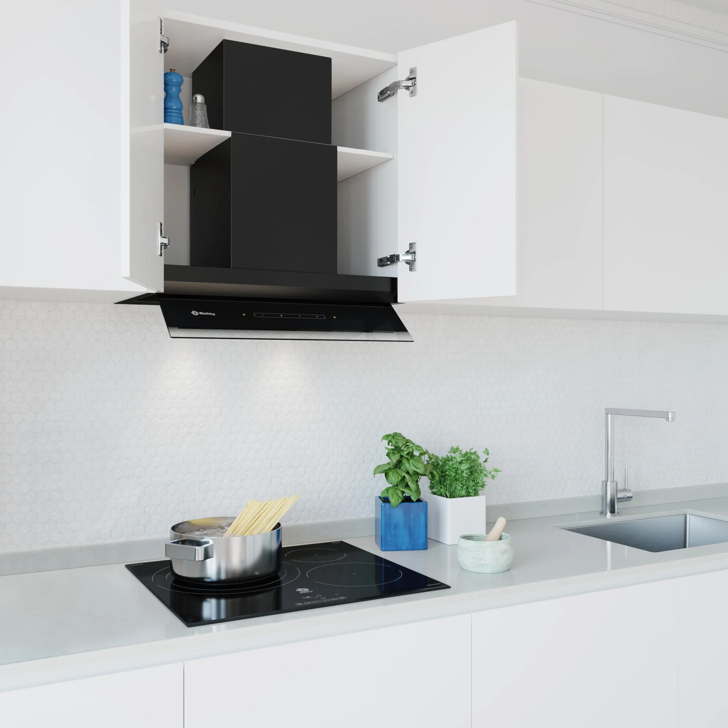 Balay Campana Extractora Decorativa Integrable 60 cm 4 Potencias Negro 3BD967GN