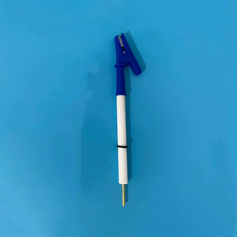 Abrazadera de electrodo con pinza de cocodrilo for experimentos electroquímicos | Abrazadera que no daña con excelente conductividad(10mm Gap width 8x80mm)