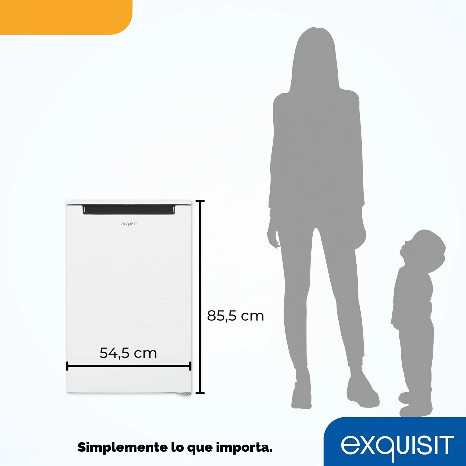 Exquisit congelador vertical 87L 4 estrellas clase D blanco 85,5x54,5x58 cm