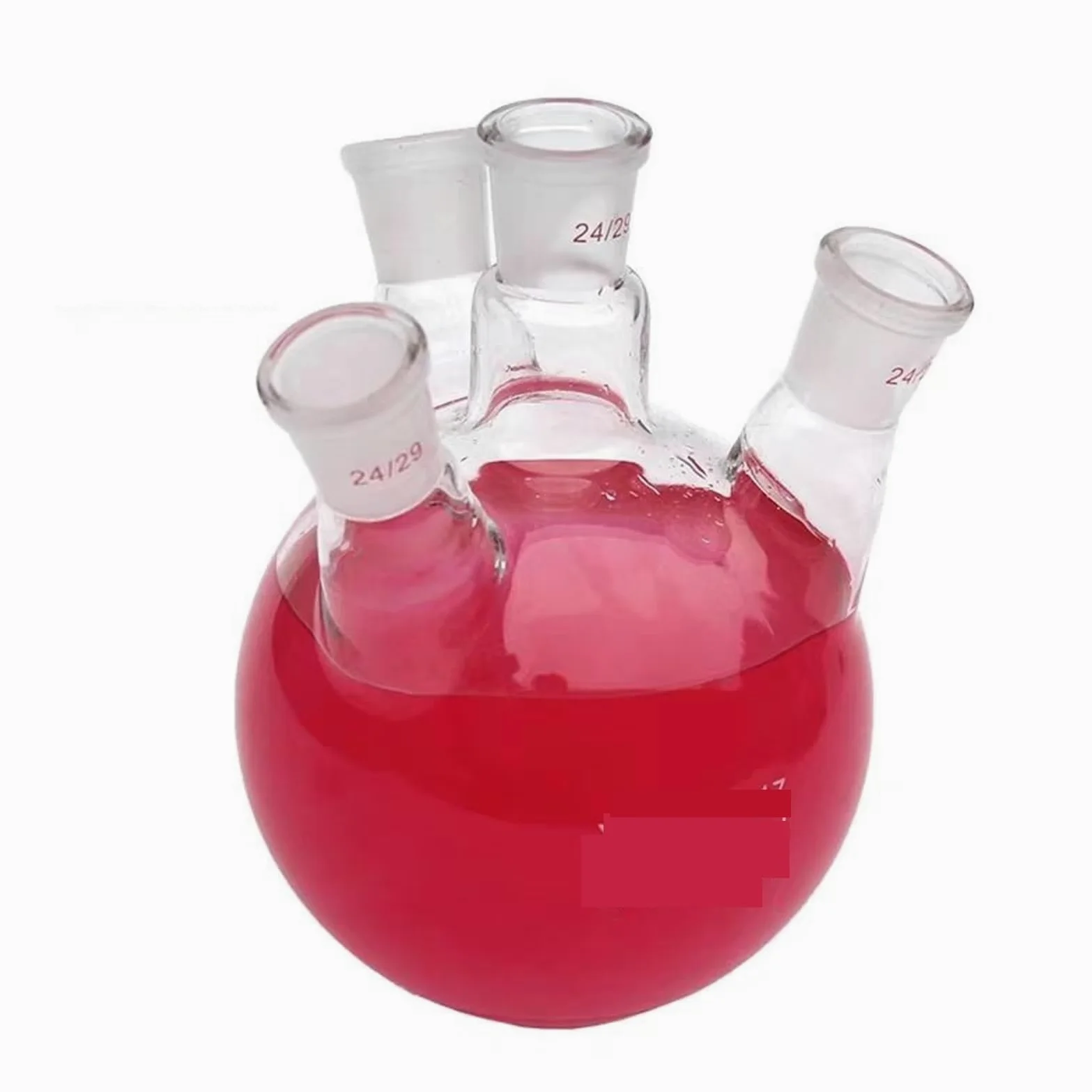 Matraz científico del juego, Matraz de destilación de cuatro bocas de vidrio de borosilicato de 100 ml a 2000 ml(250ml 24x4)
