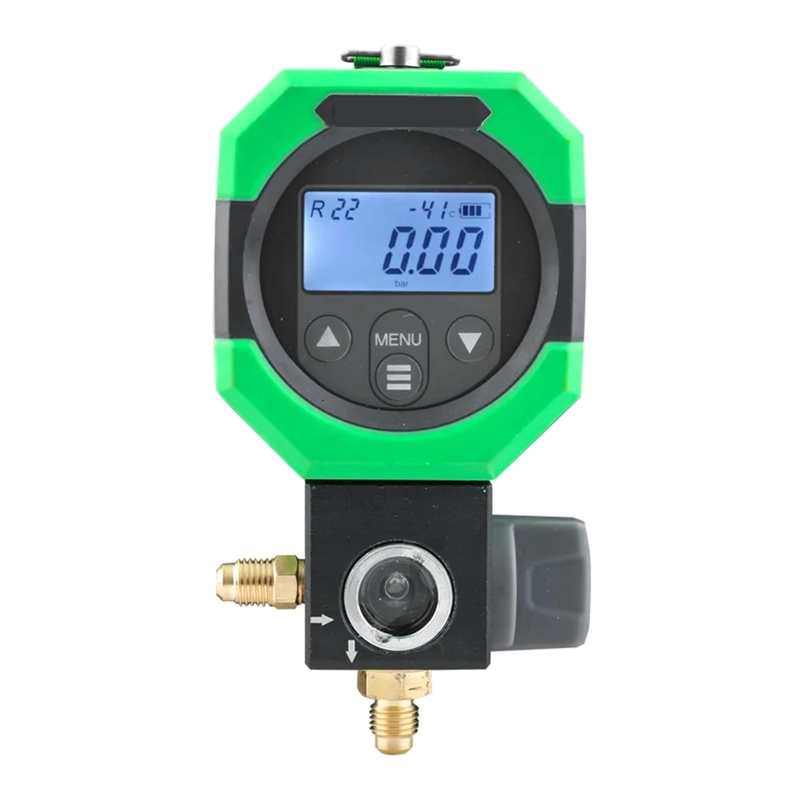 Goshyda Medidor de Vacío Digital, Medidor de Vacío HVAC de Alta Precisión con Sensor Profesional, de Presión de Recargable para de Refrigeración, Pantalla Retroiluminada, Prueba en Tiempo Real