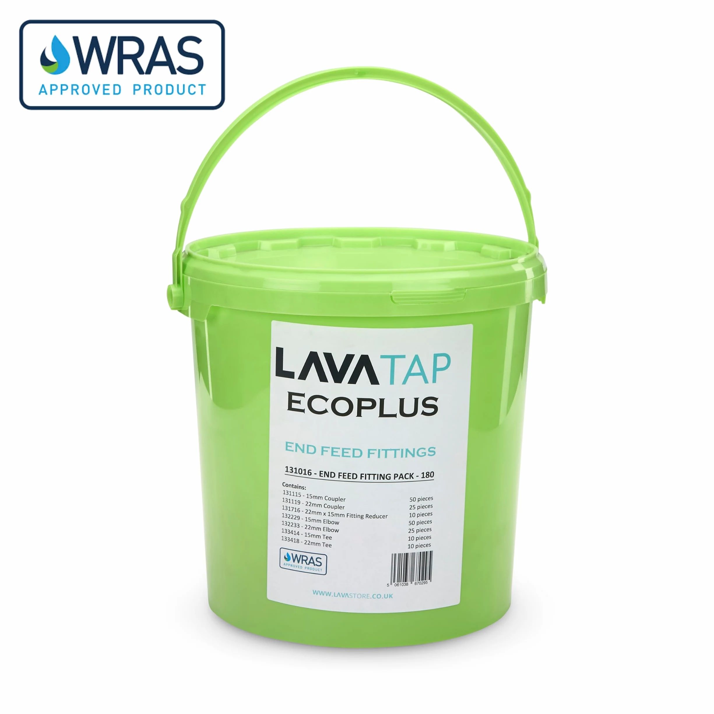 180 piezas de accesorios de tubería de cobre de 15 mm y 22 mm para fontanería, acoplador de alimentación final, codo reductor, cubo de fontaneros