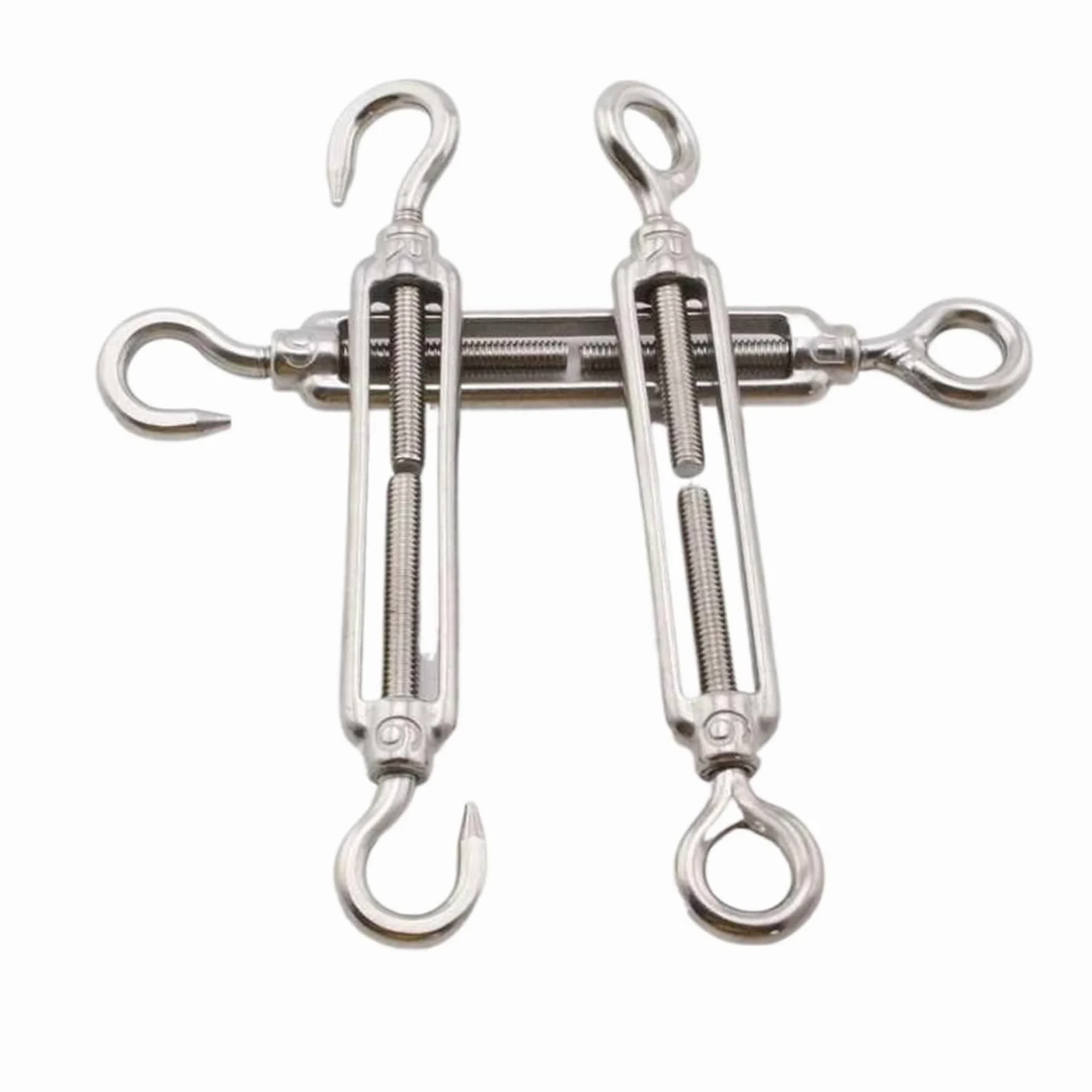 Tensor de Cable con Tensor de Cadena, Tamaños múltiples del Dispositivo de tensión de la Cuerda de Alambre del Ojo de los Ganchos del Tensor del Acero Inoxidable 304(M12)