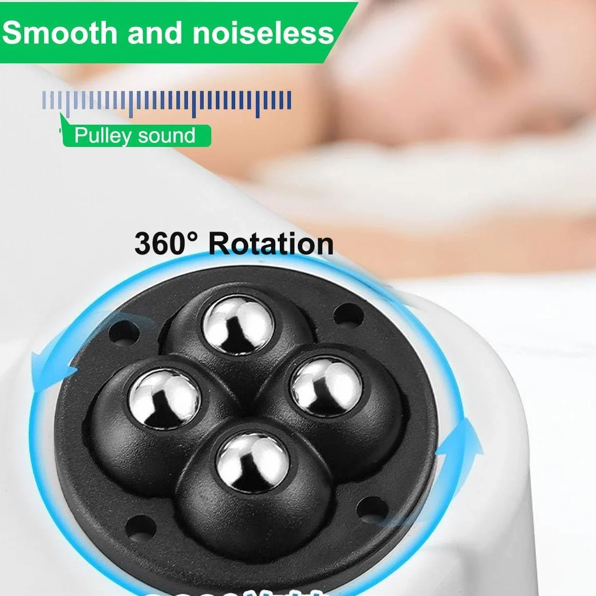 Uni-Fine 8 Piezas Ruedas Adhesivas Giratorias 360° con 4 Bolas de Acero para Muebles Pequeños