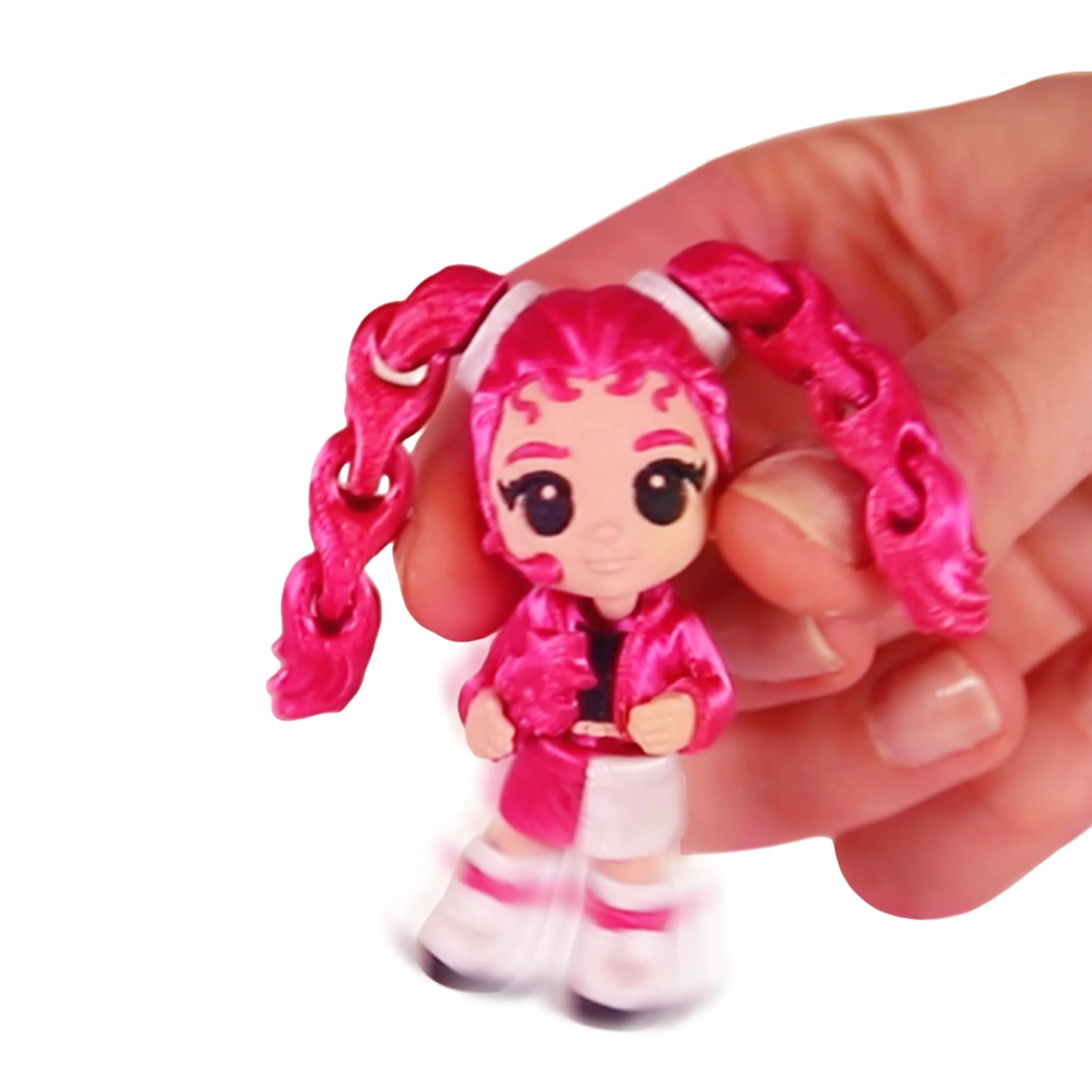 K-POP IDOL PALZ 3D Pack de 3 Figuras Coleccionables Articuladas Rina Minji Mina con Cabello Intercambiable