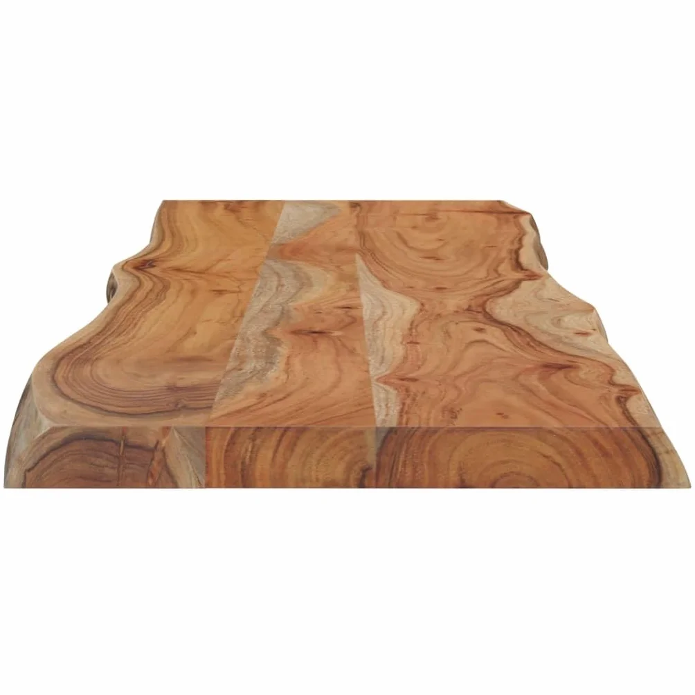 vidaXL Tablero Rectangular Madera de Acacia Borde Vivo 120x40x2,5 cm, Tablero, Tablero de Mesa Rectangular, Tablero de Mesa de Comedor