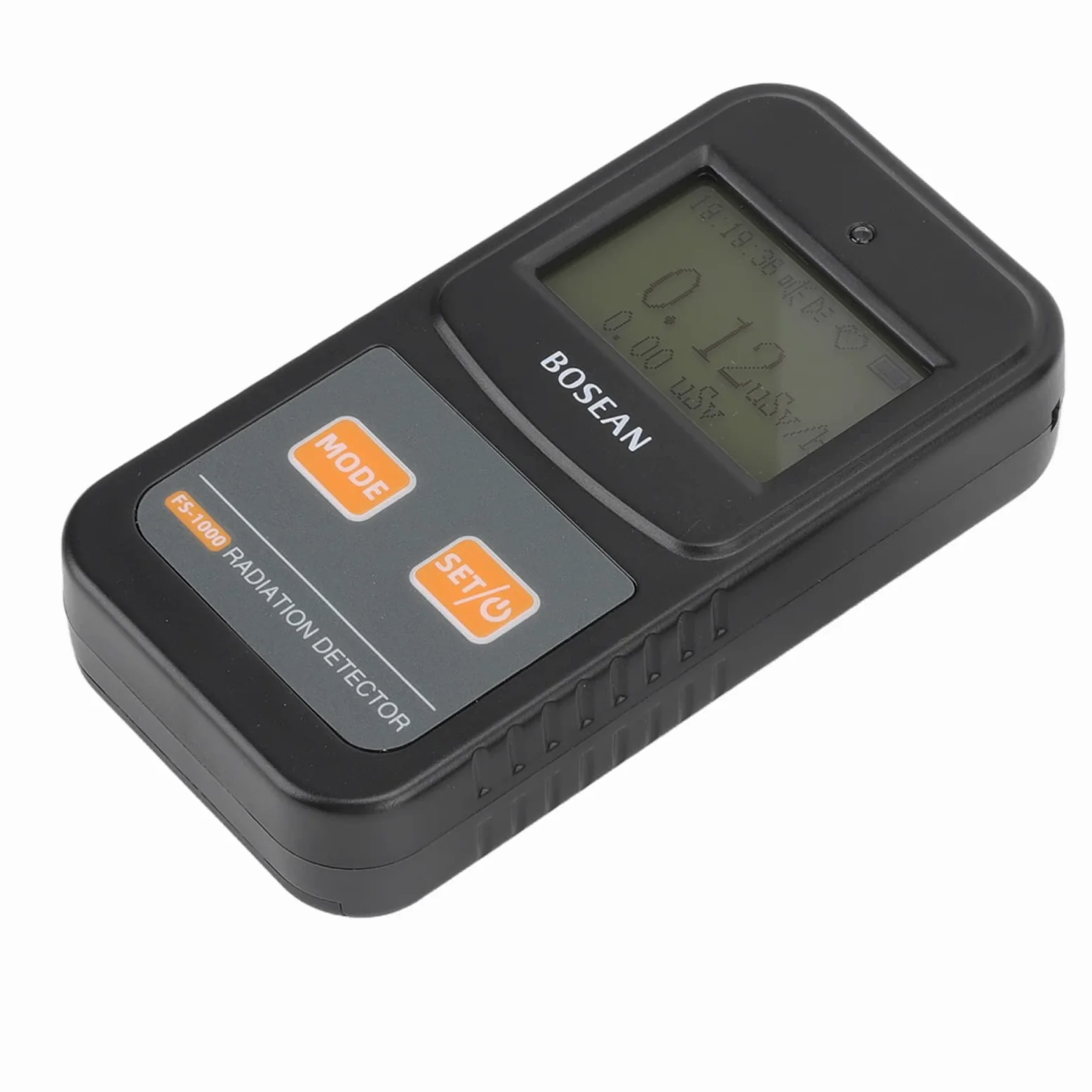Asixxsix Detector de Radiación de Contador Geiger, Detector de Radiación Nuclear Portátil de Mano con Compensación de Energía, Dosímetro con Pantalla LCD, Umbral de Alarma Ajustable para Laboratorios