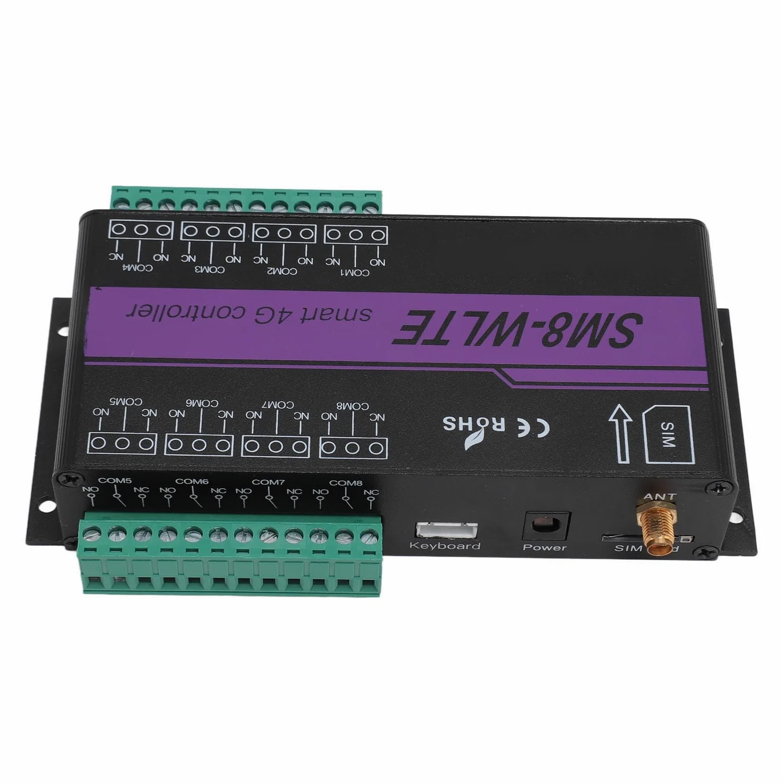 Alarma de Humedad y Temperatura 4G Tarjeta SIM SMS Alarma de Falla de Energía Interruptor de relé de Control Remoto GSM con Enlace WEB de Aplicación para Control Industrial
