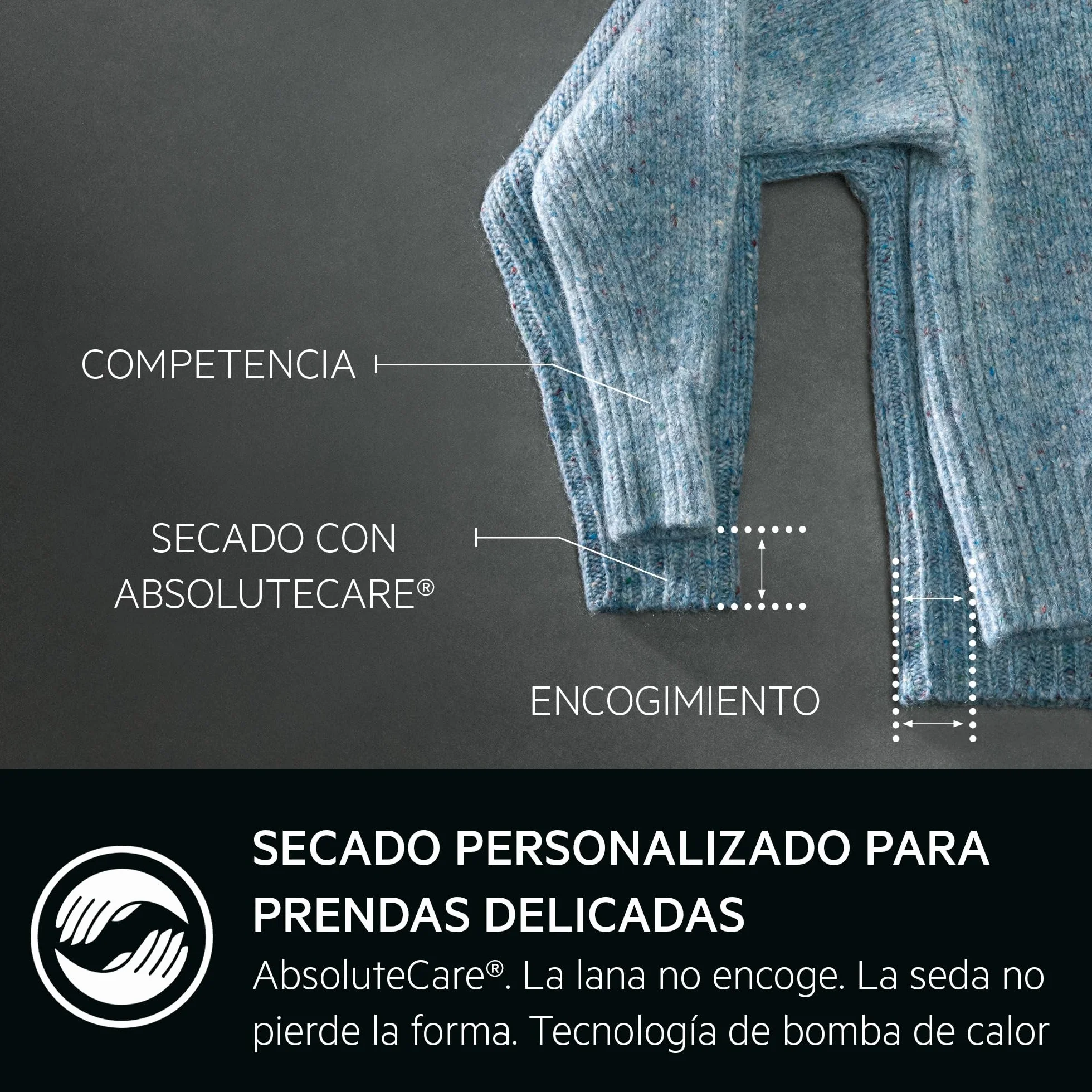 AEG TR818A2OB Secadora con Bomba de Calor Serie 8000 AbsoluteCare 8 kg Control Preciso del Secado