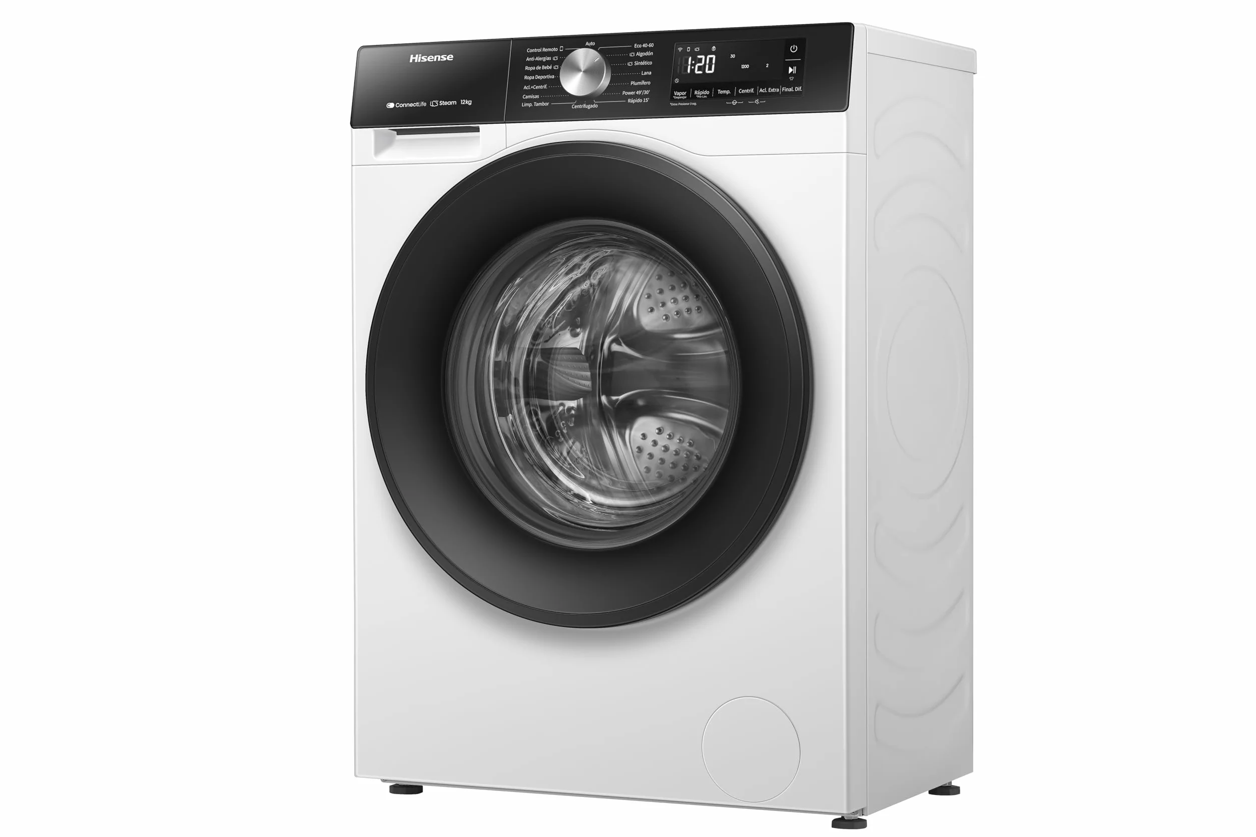 Hisense WF3S1243BW3 Lavadora 12 Kg 1400 RPM 19 Programas PureJet Blanco