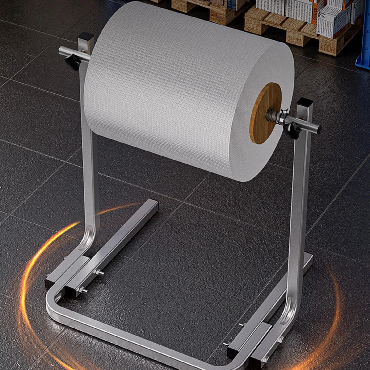Dispensador de Rollo de Plástico de Burbujas Equipo de Embalaje Soporte Vertical Manual con Control de Tensión Ajustable para Desenrollado Suave, tal como se describe, para Película de 50