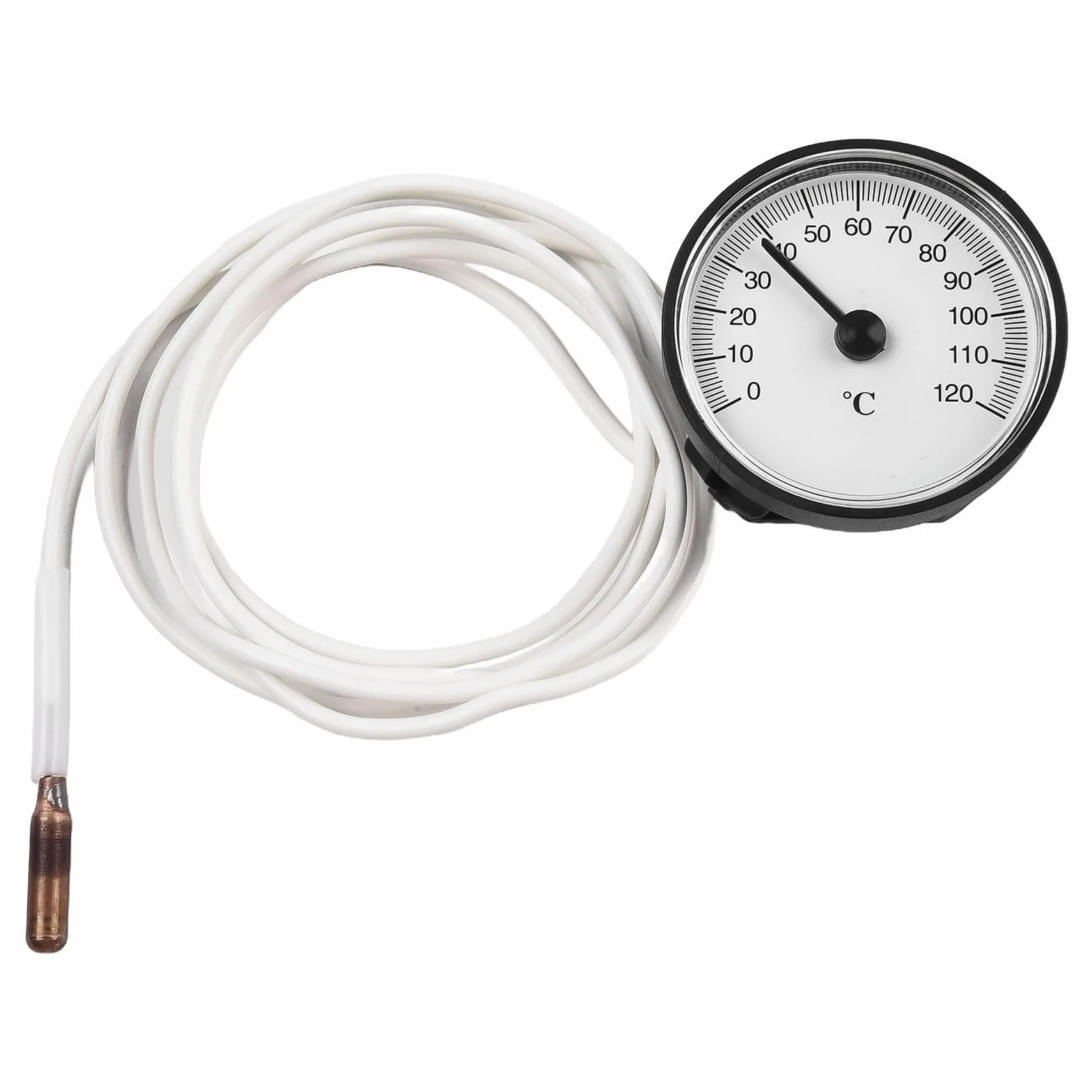 Termómetro analógico sensor latón capilar 144 cm 0-120°C contenedores refrigerados