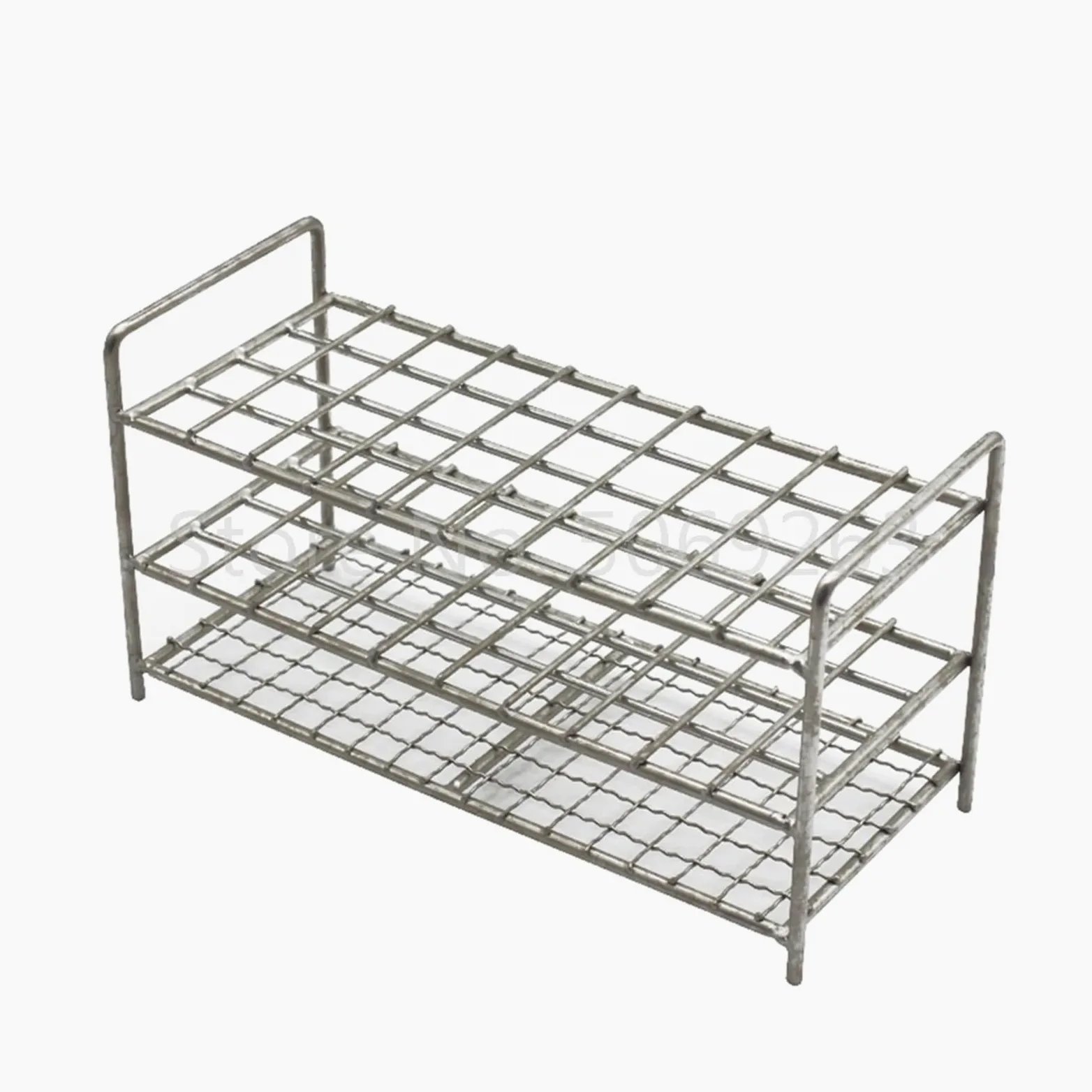 Soporte para tubos de ensayo de acero inoxidable para tubos de 26 mm, 40 agujeros, soporte de tubo de centrífuga de laboratorio