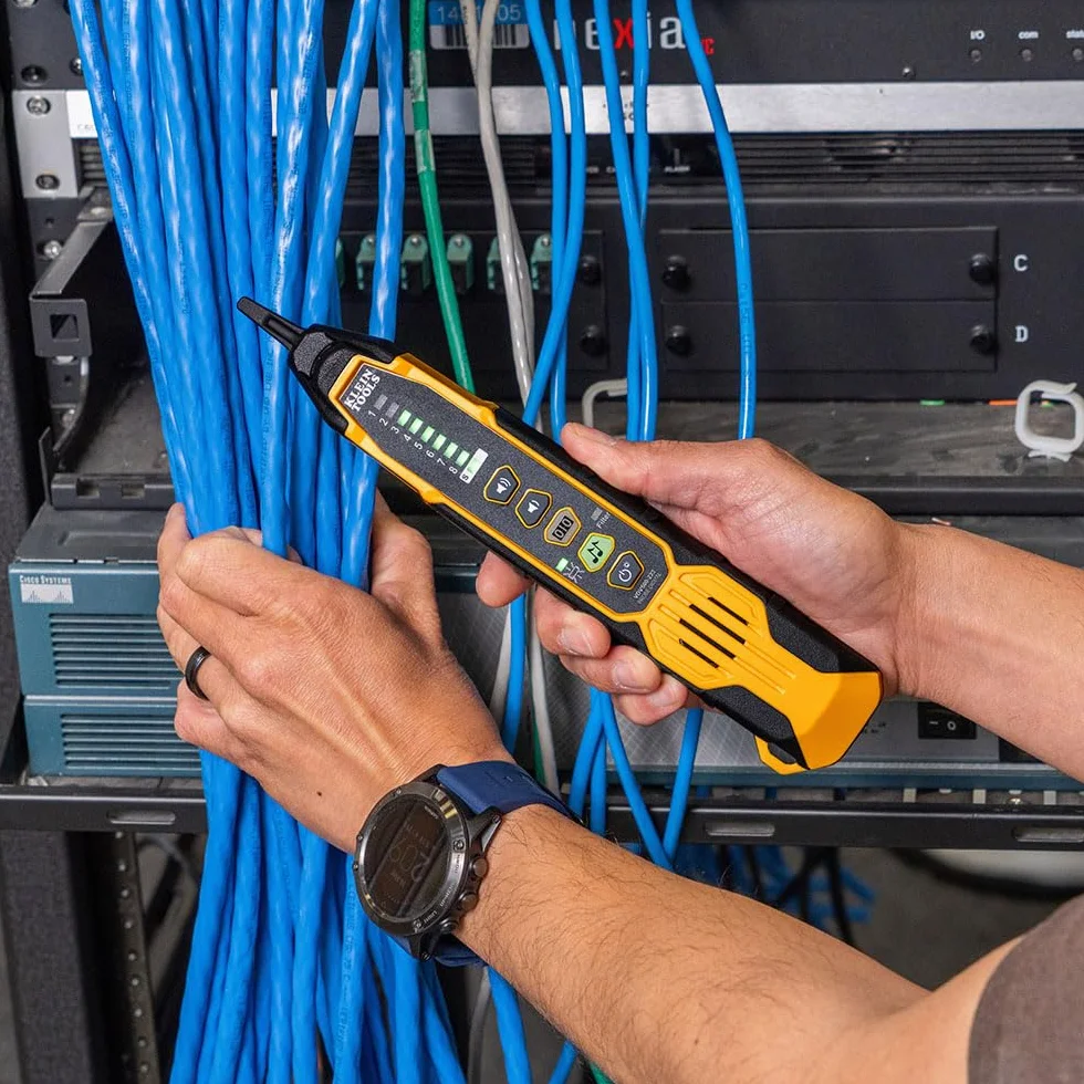 Klein Tools VDV500-223 | Sonda De Rastreo Digital | Rastrea Cables Activos Y No Activos | Punta Conductiva Reemplazable | Iluminacion Integrada