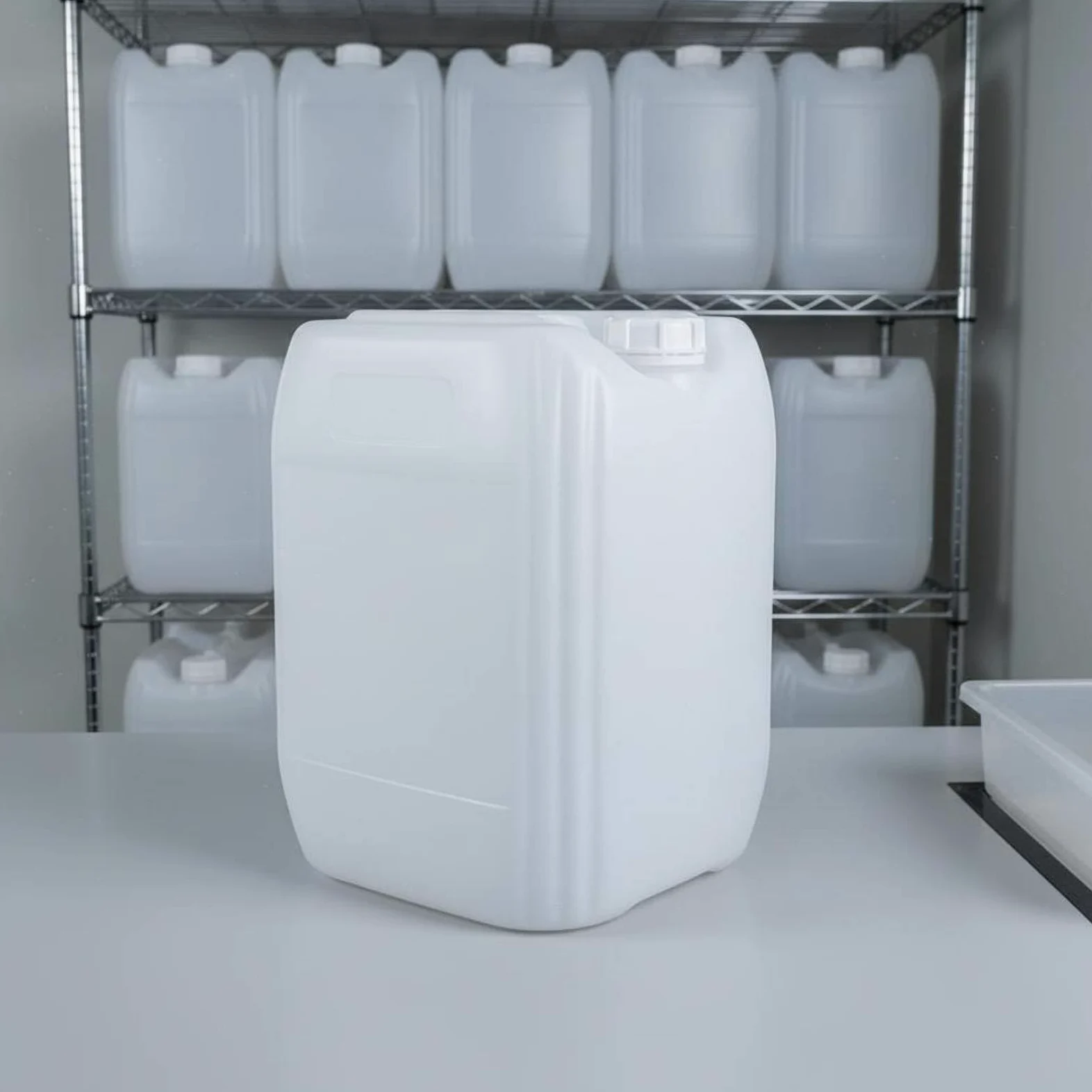 Baoblaze Contenedor Cuadrado Bidón Barril Recipiente Organizador con Doble Capa de Sellado Mango Ergonómico y Apilable Adecuado para Almacenes Comercios Hogares, Translúcido, 25l-a