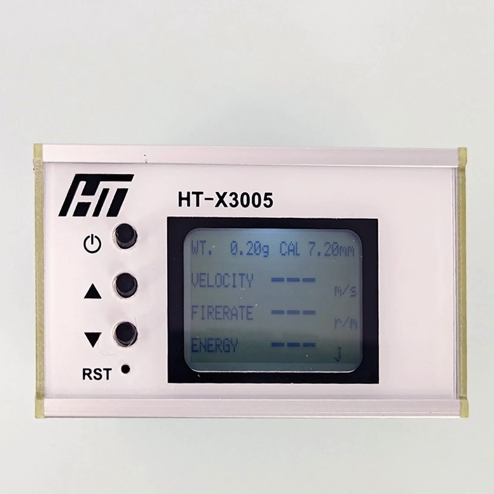 4X HT-X3005 Medidor de velocidad de bola Medición de energía Cronógrafo Probador de velocidad con retroiluminación LCD