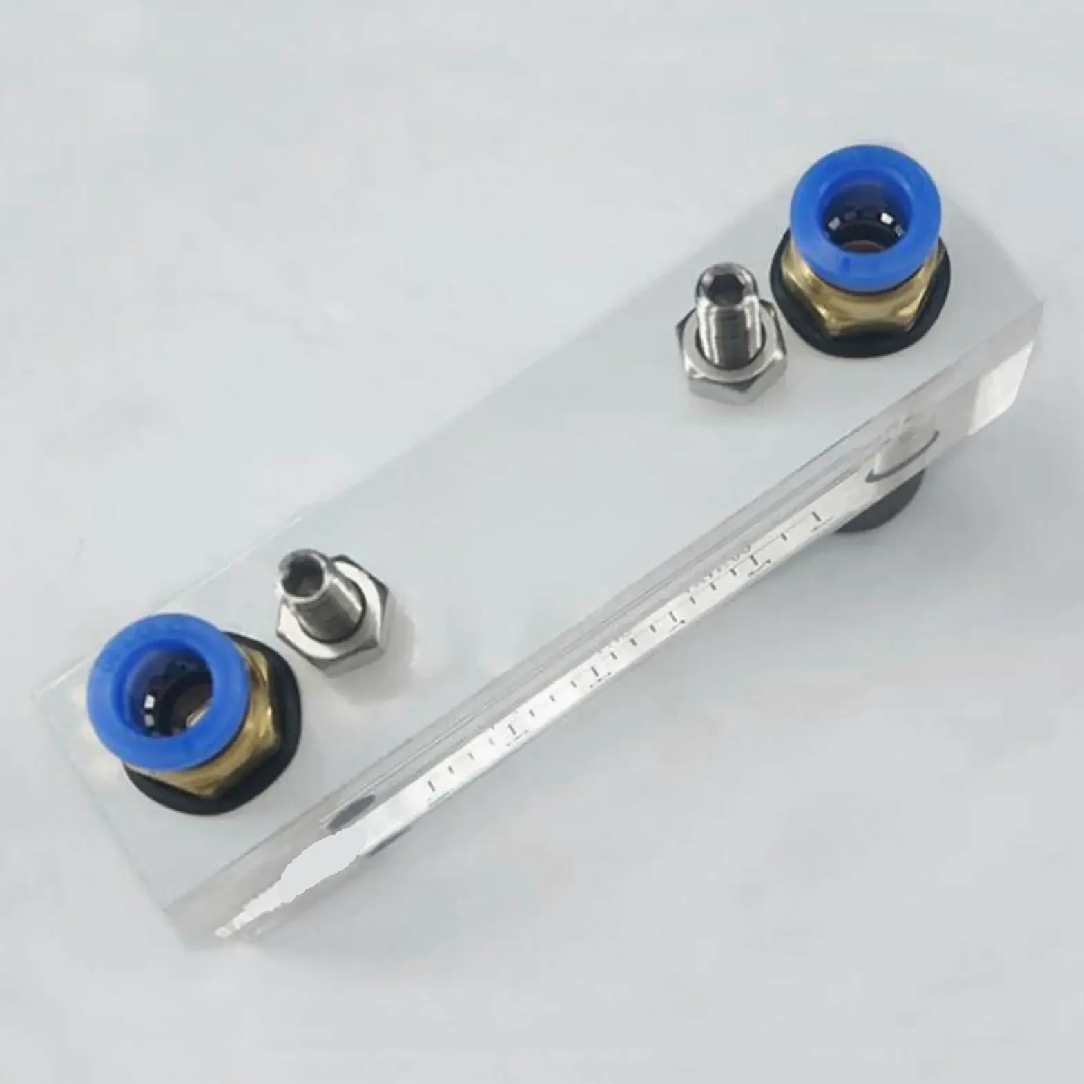 Rotámetro de caudalímetro líquido de agua con Panel acrílico de LZM-6T de 1-10L/h con válvula de Control, tubo OD de 8mm