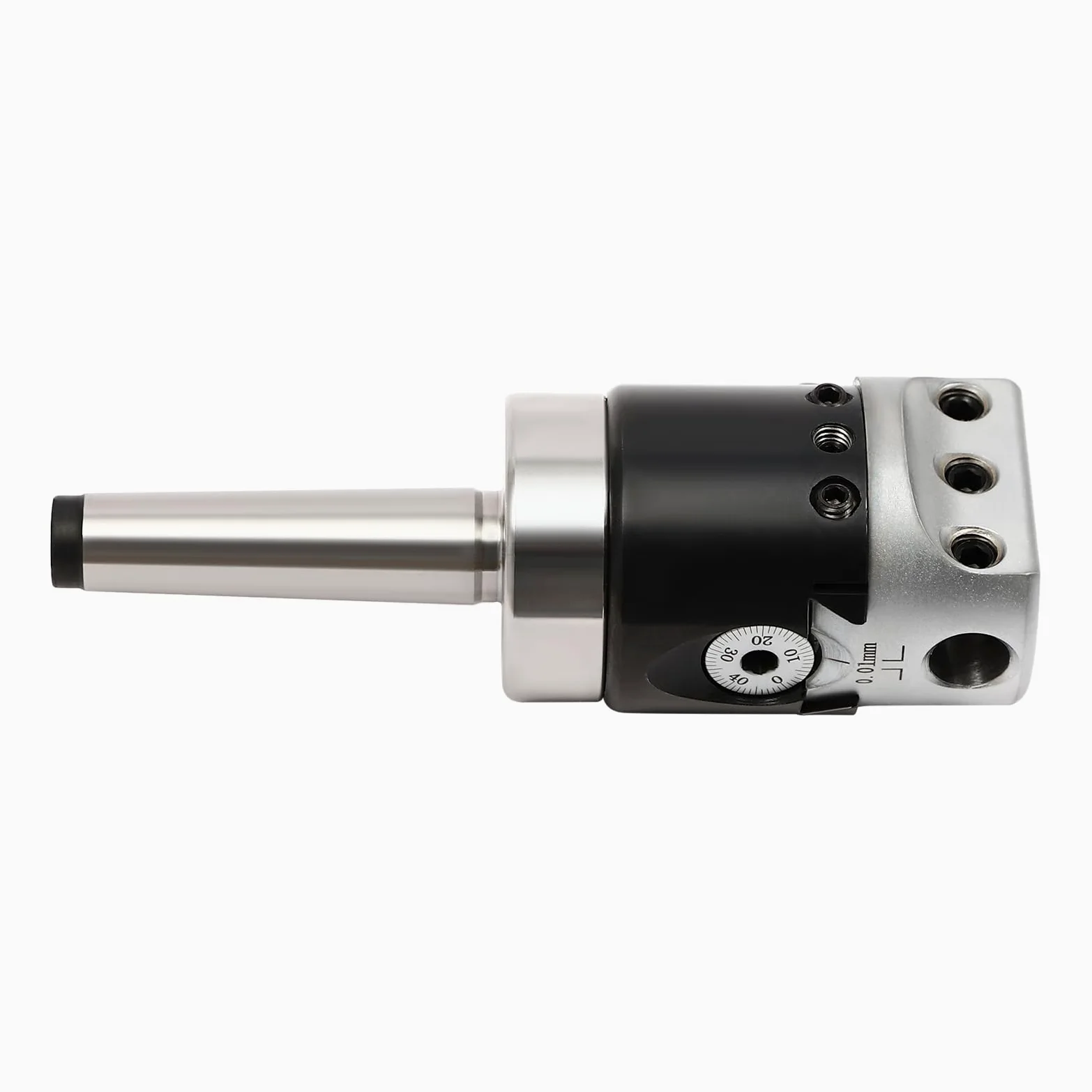Cabezal de taladro MK2/M10 con barras de taladro, accesorios para fresadora MK2 M10 x 1,5 1-1/2"-18UNF, con 9 puntas de metal duro y cabezal de perforación F1-12 de 50 mm