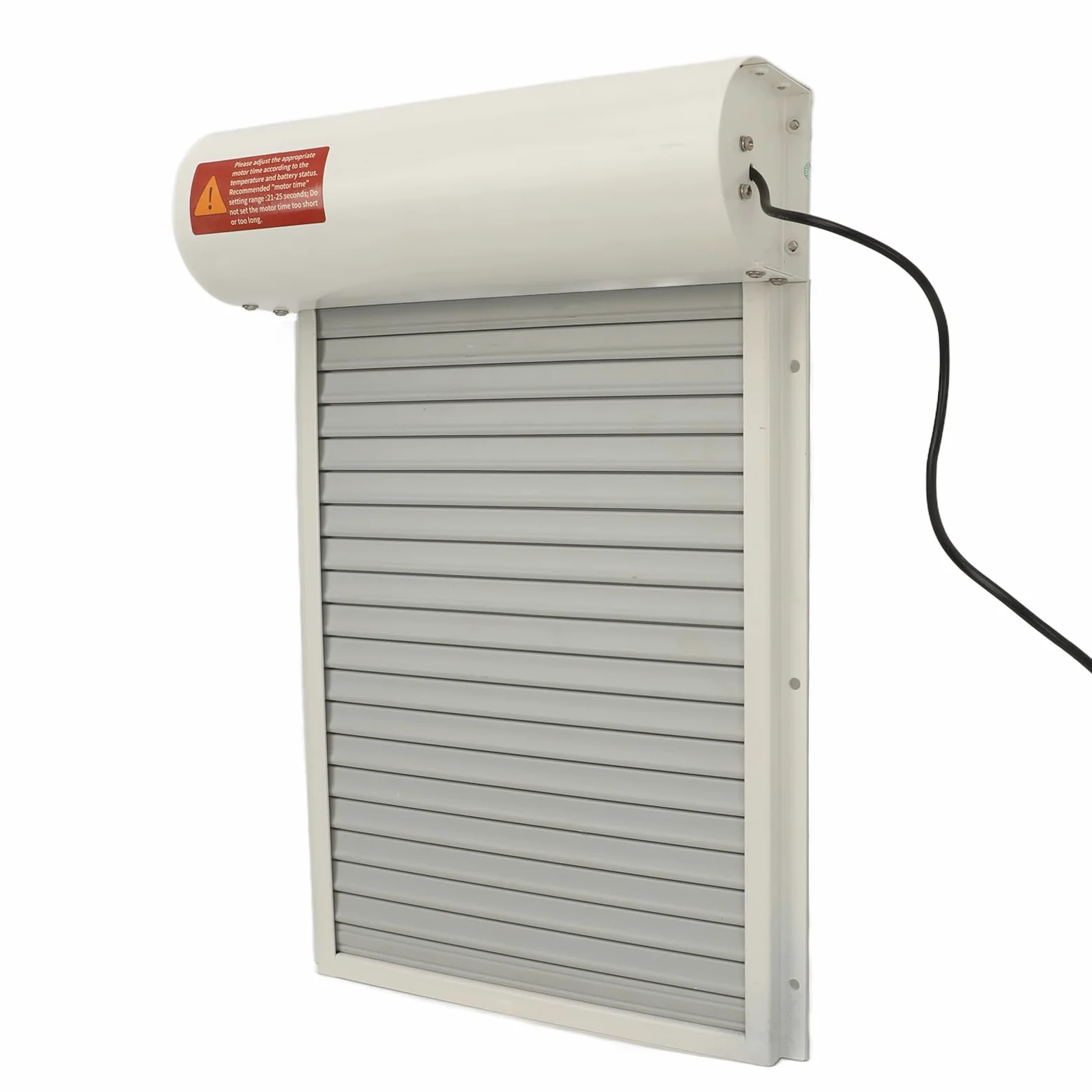 Generic Puerta Automática para Gallinero con Energía Solar, Sensor de Luz y Temporizador para Uso Doméstico en Granja, Hierro Duradero, Metal y Plástico (WHITE)