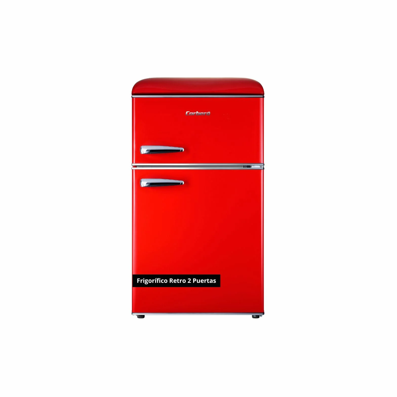 Corberó Frigorífico Retro Estático CF2PG90RR 86L 26L Congelador Rojo