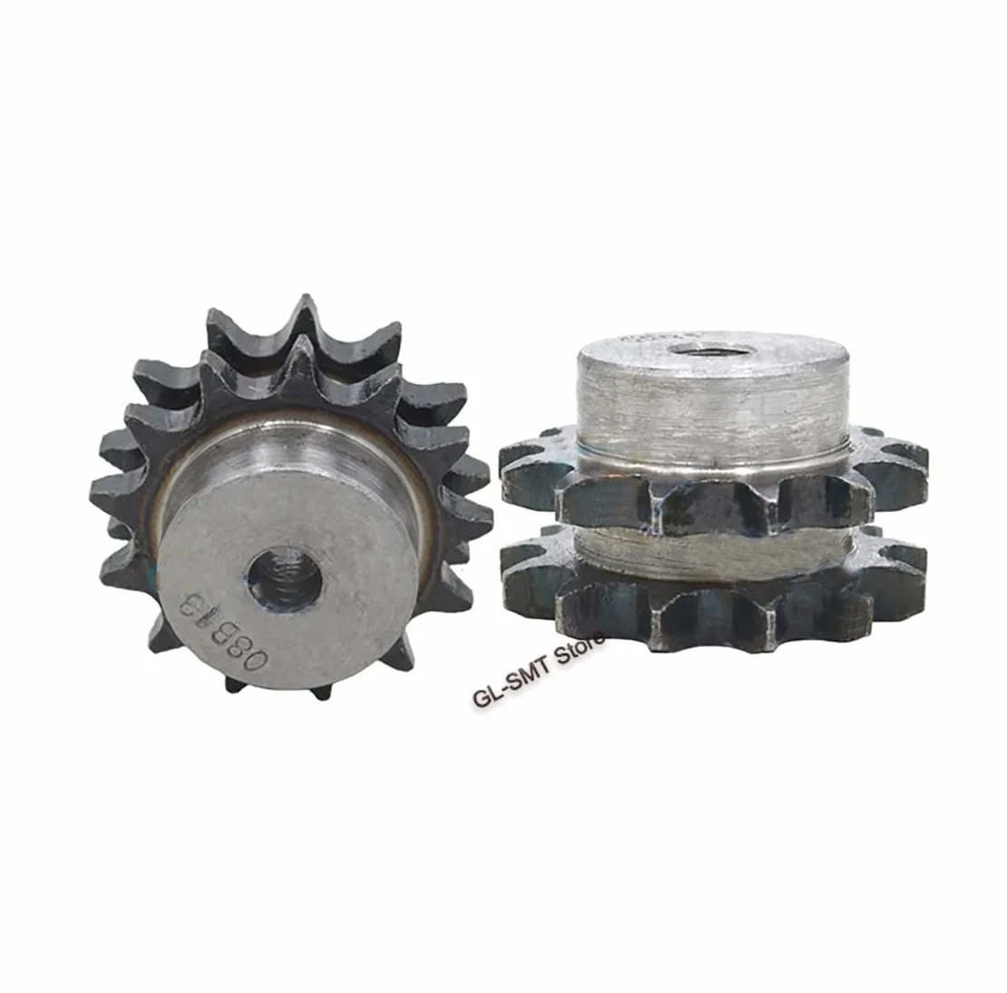 1 Uds 10-25 dientes 45# acero doble fila 08B piñón de transmisión de cadena rodillo de cadena paso de engranaje 12,7mm rueda dentada Industrial(25 Teeth)