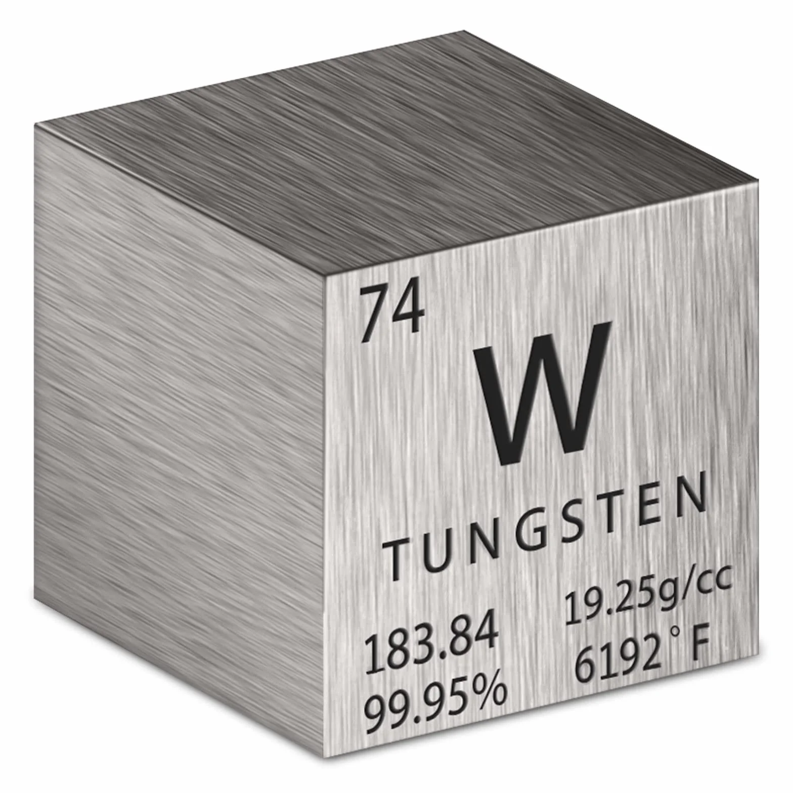Cubos de densidad cúbica, cubo de elementos de alta densidad para colecciones de elementos, material de experimento de laboratorio, experiencia de objetos pequeños pesados (tungsteno, 1 pulgada)
